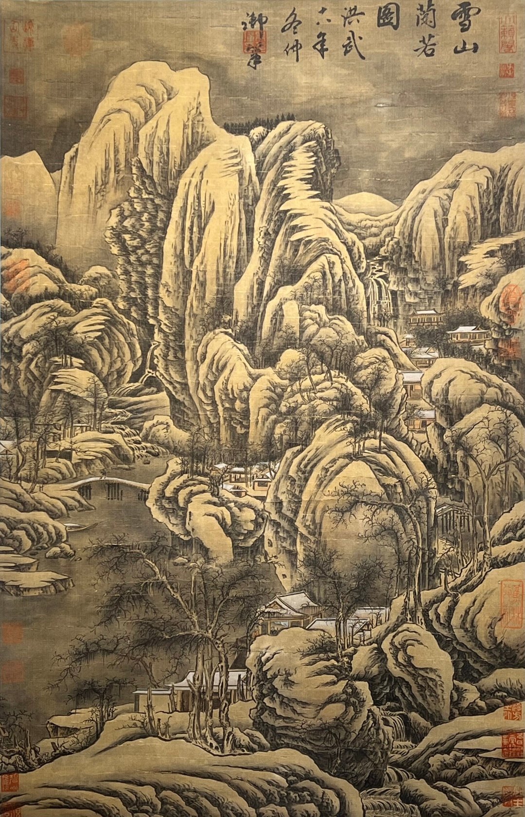 Chinese scroll painting Hongwu
