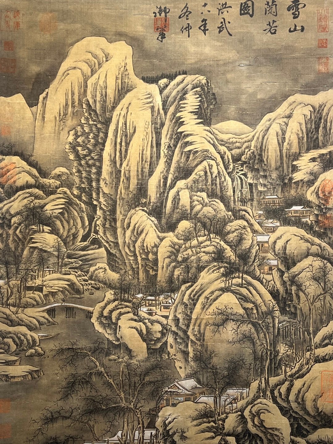 Chinese scroll painting Hongwu