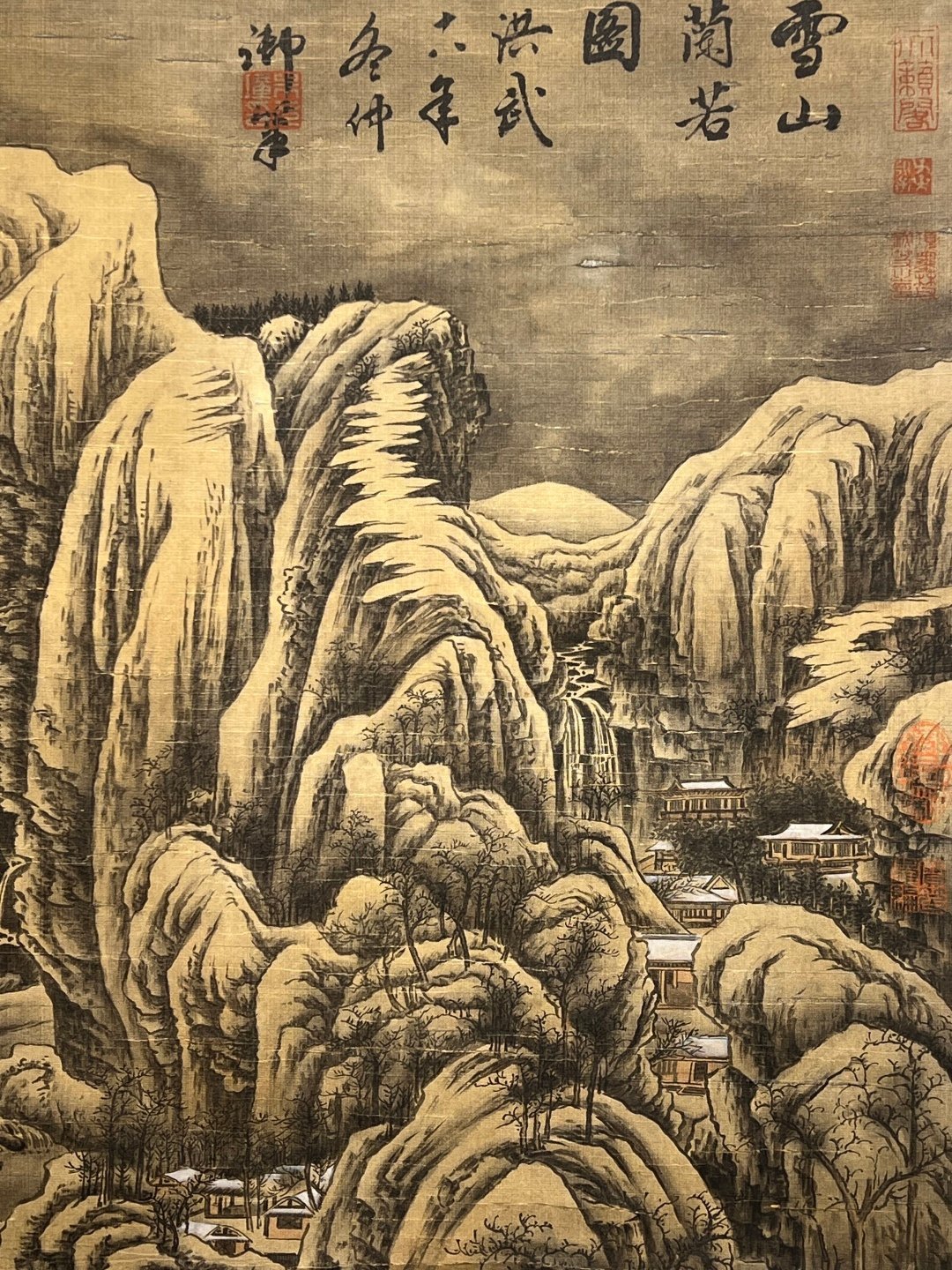 Chinese scroll painting Hongwu
