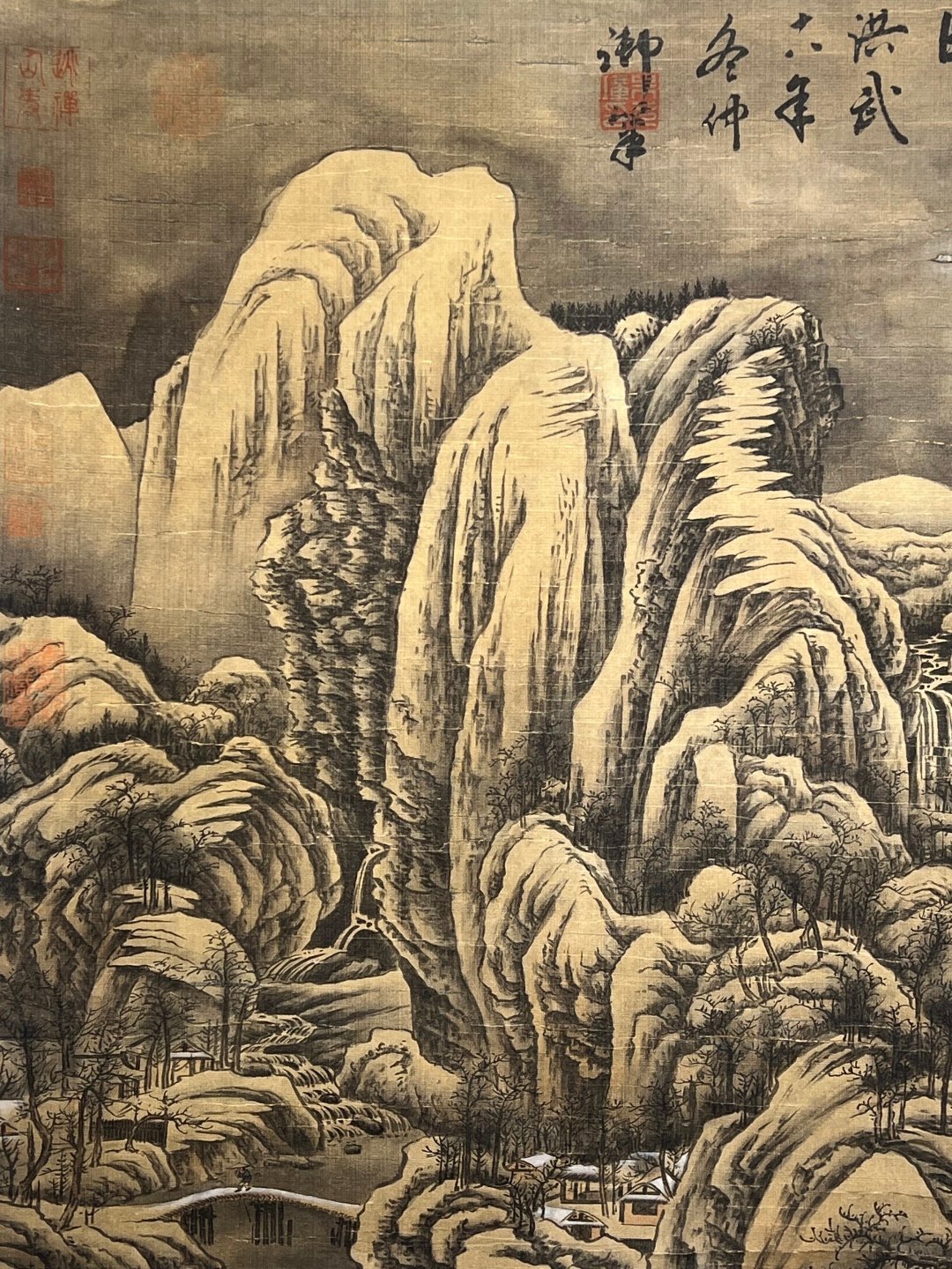 Chinese scroll painting Hongwu