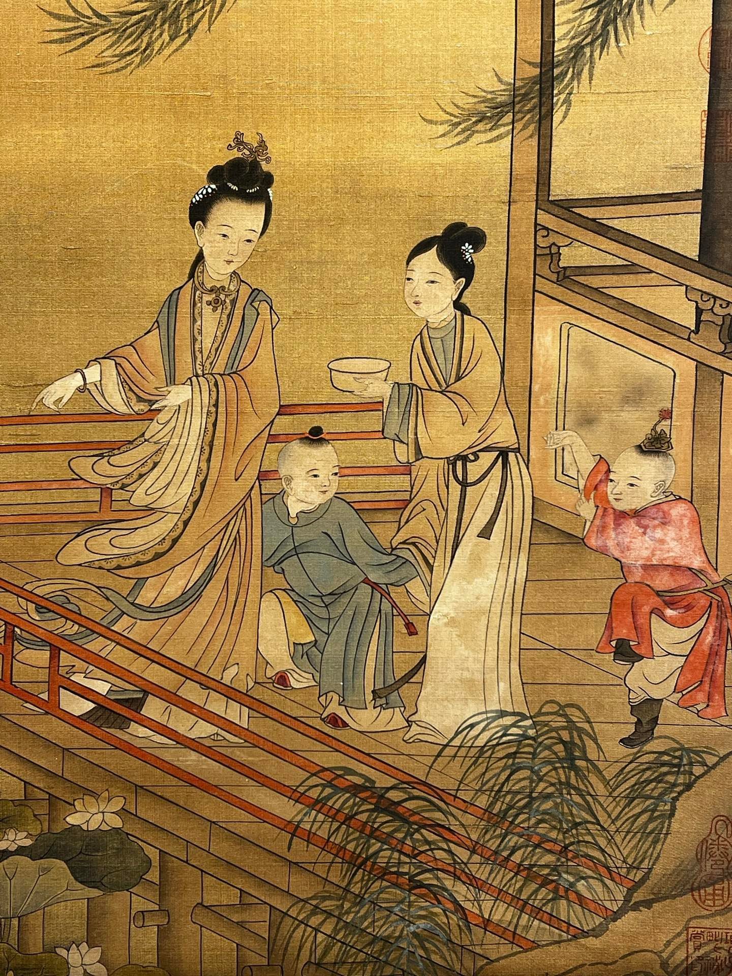 Chinese scroll painting Wang Zhenpeng
