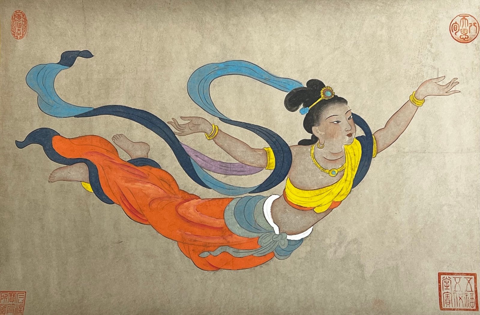 Chinese scroll painting Suiren