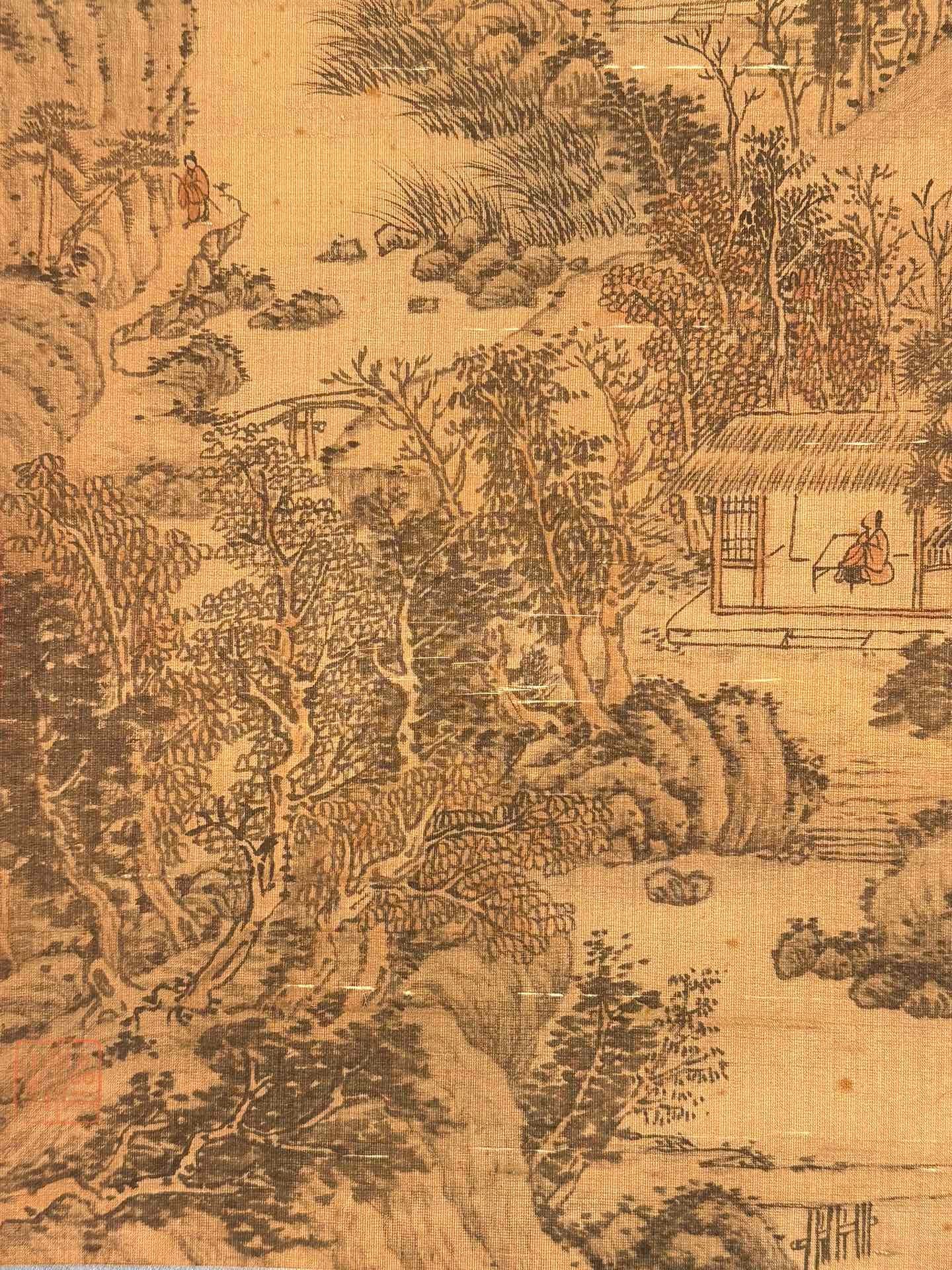Chinese scroll painting Wang Meng