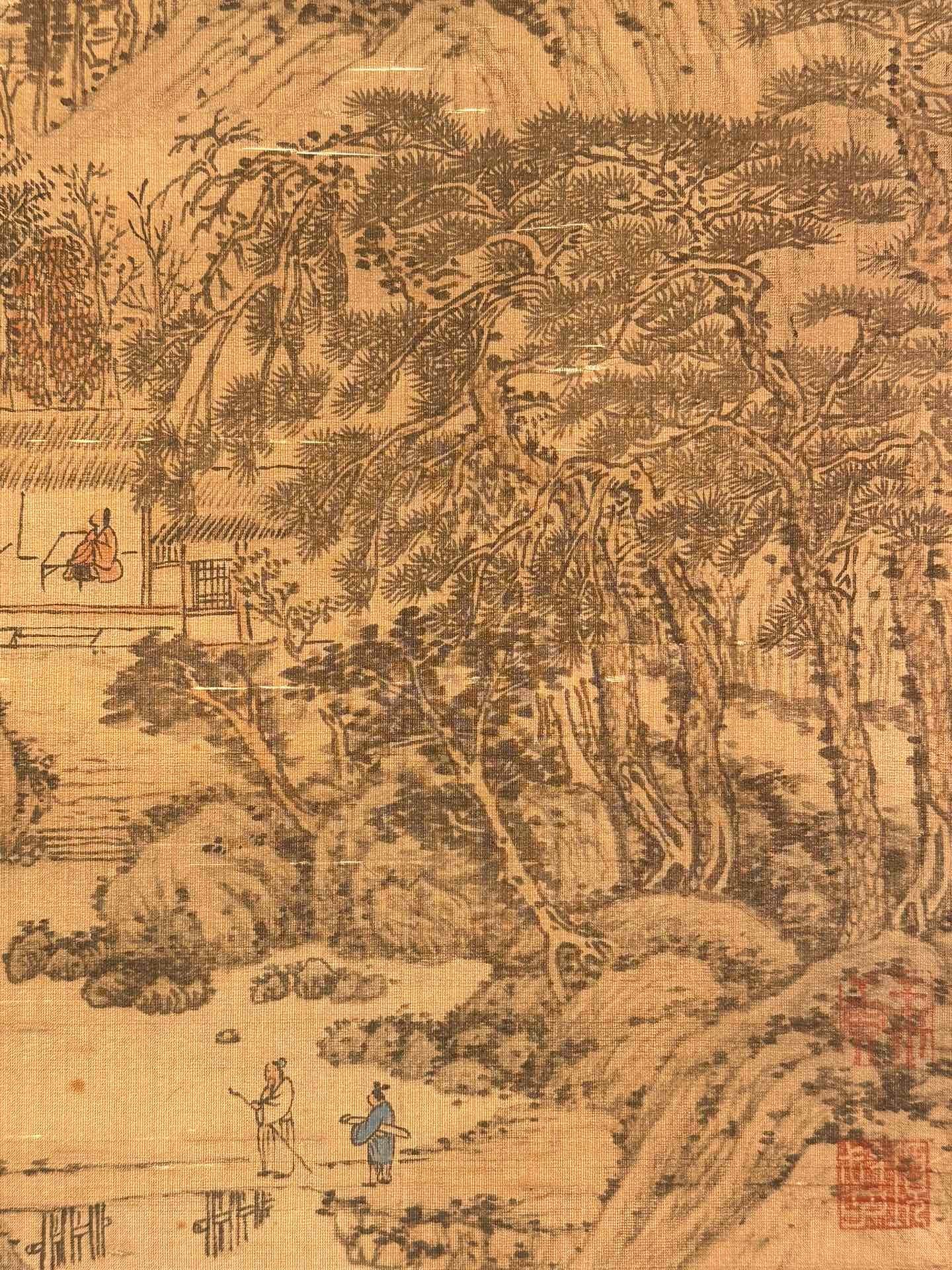 Chinese scroll painting Wang Meng