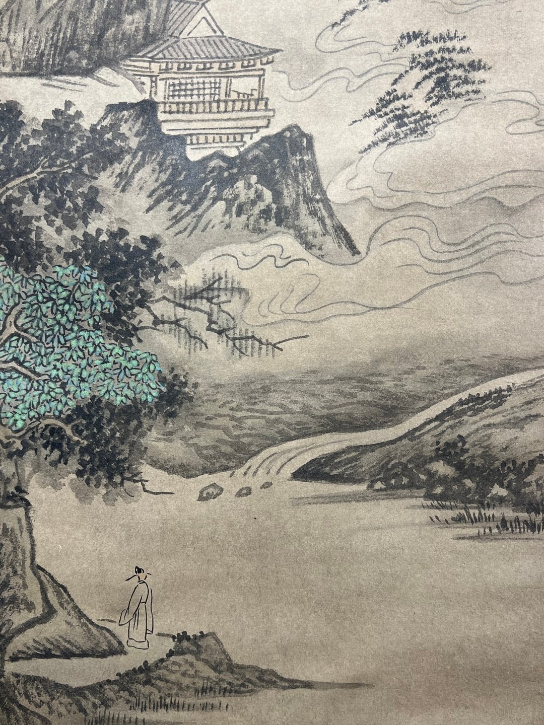 Chinese scroll painting Shen Zhou