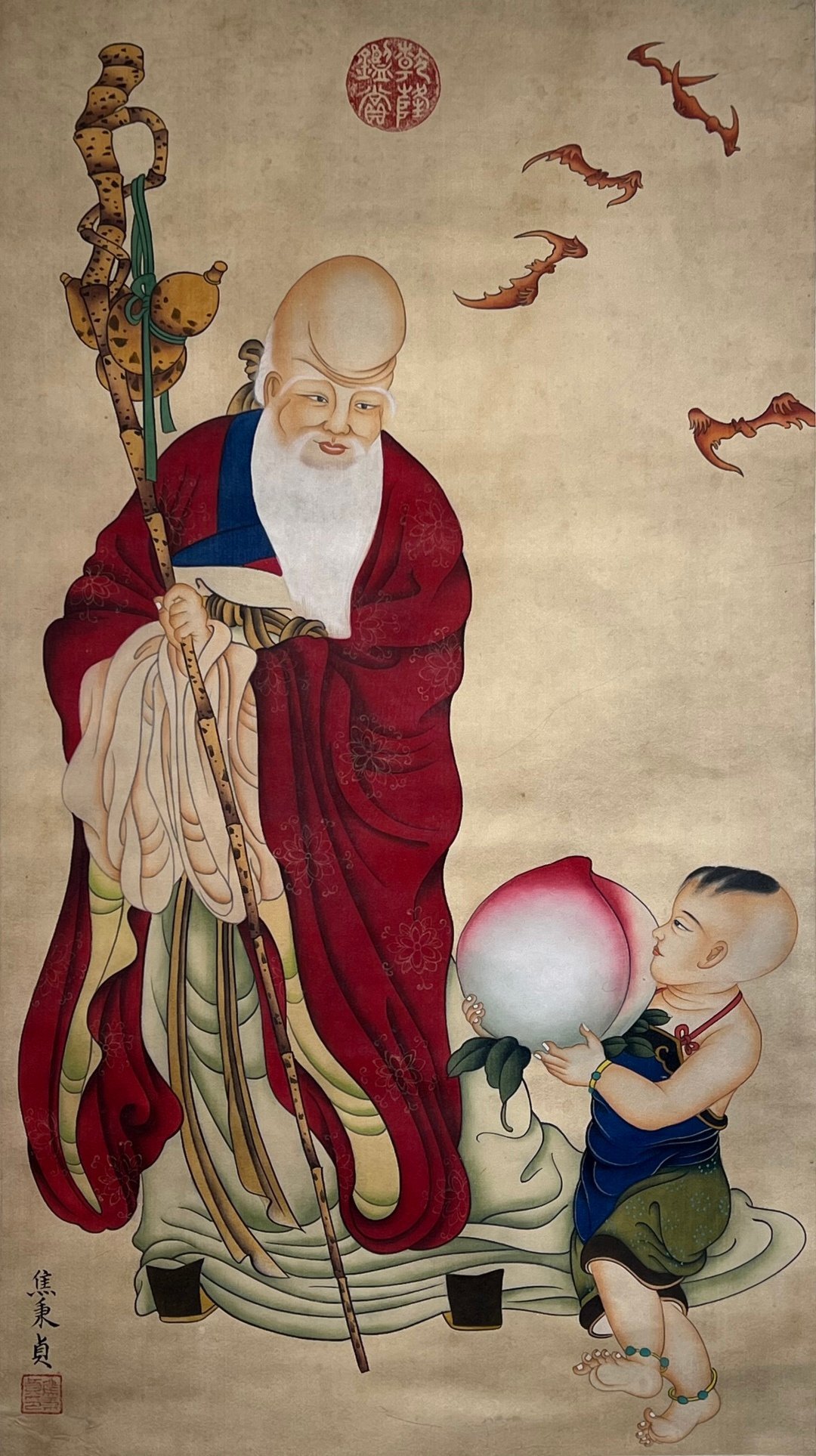 Chinese scroll painting Jiao Bingzhen