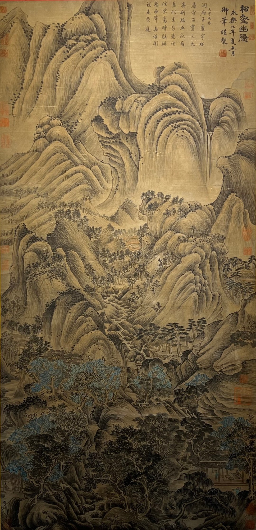 Chinese scroll painting Emperor Yongle