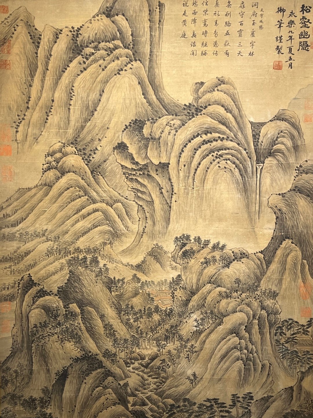 Chinese scroll painting Emperor Yongle