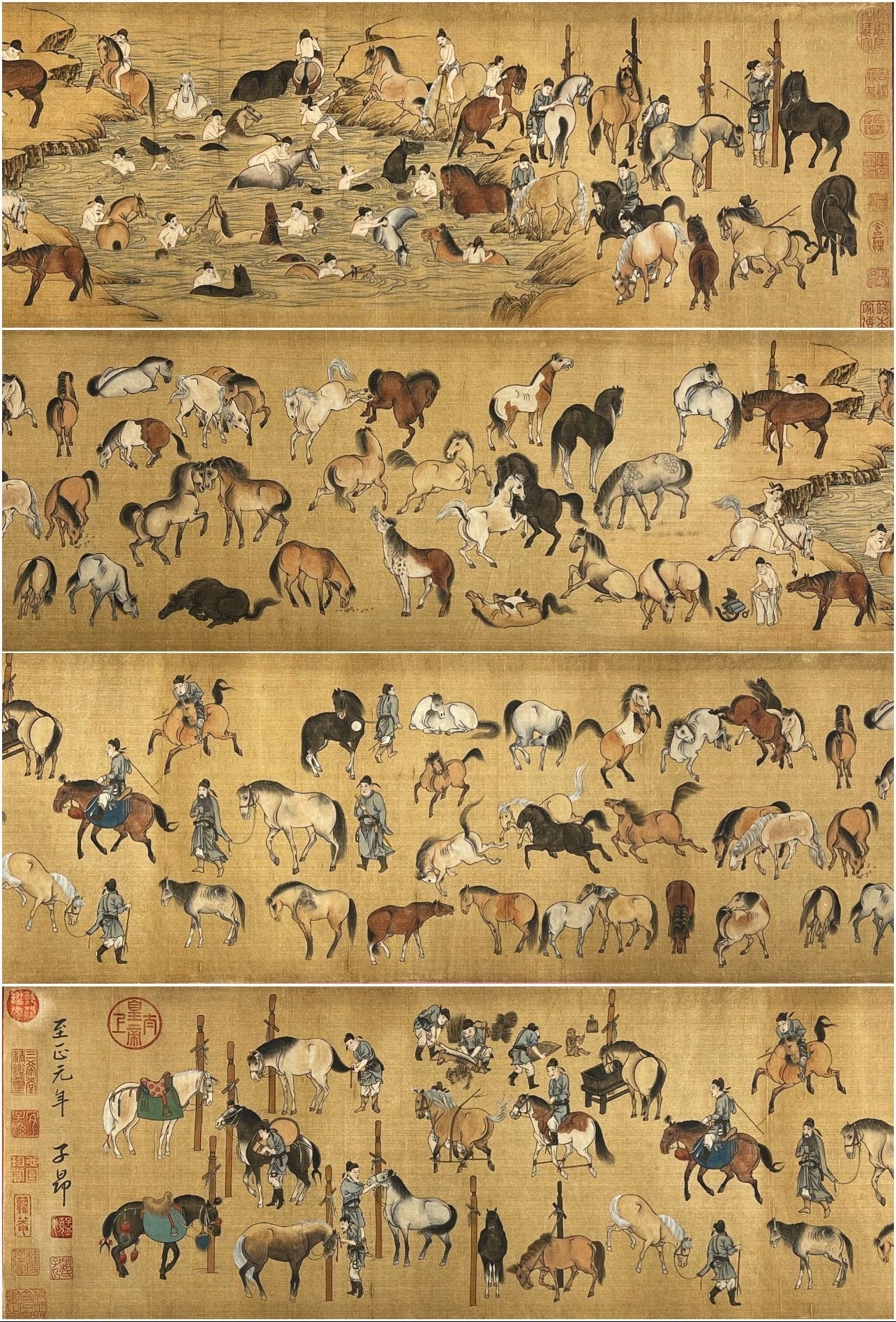 Chinese scroll painting Zhao Mengfu
