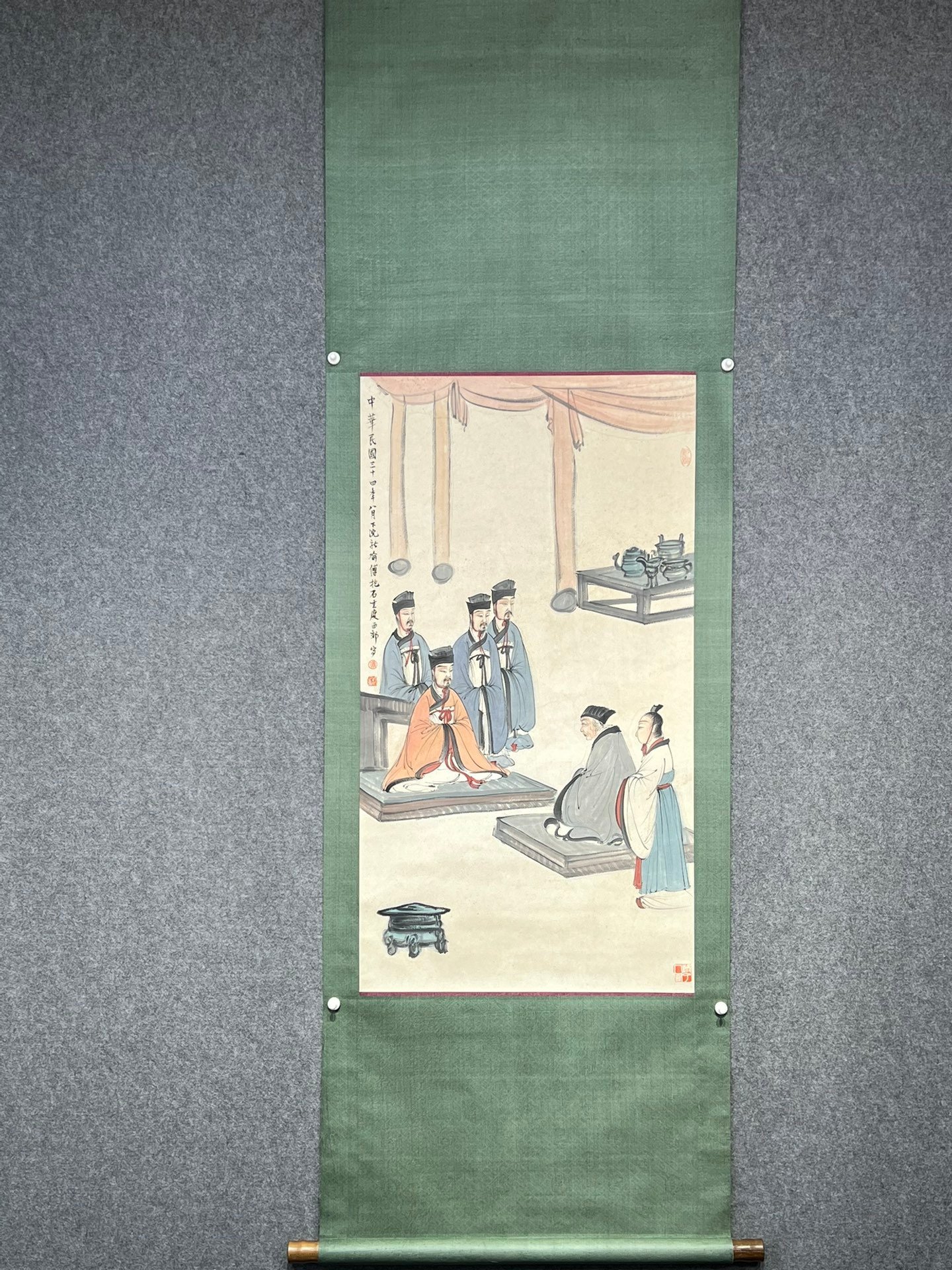Chinese scroll painting Fu Baoshi
