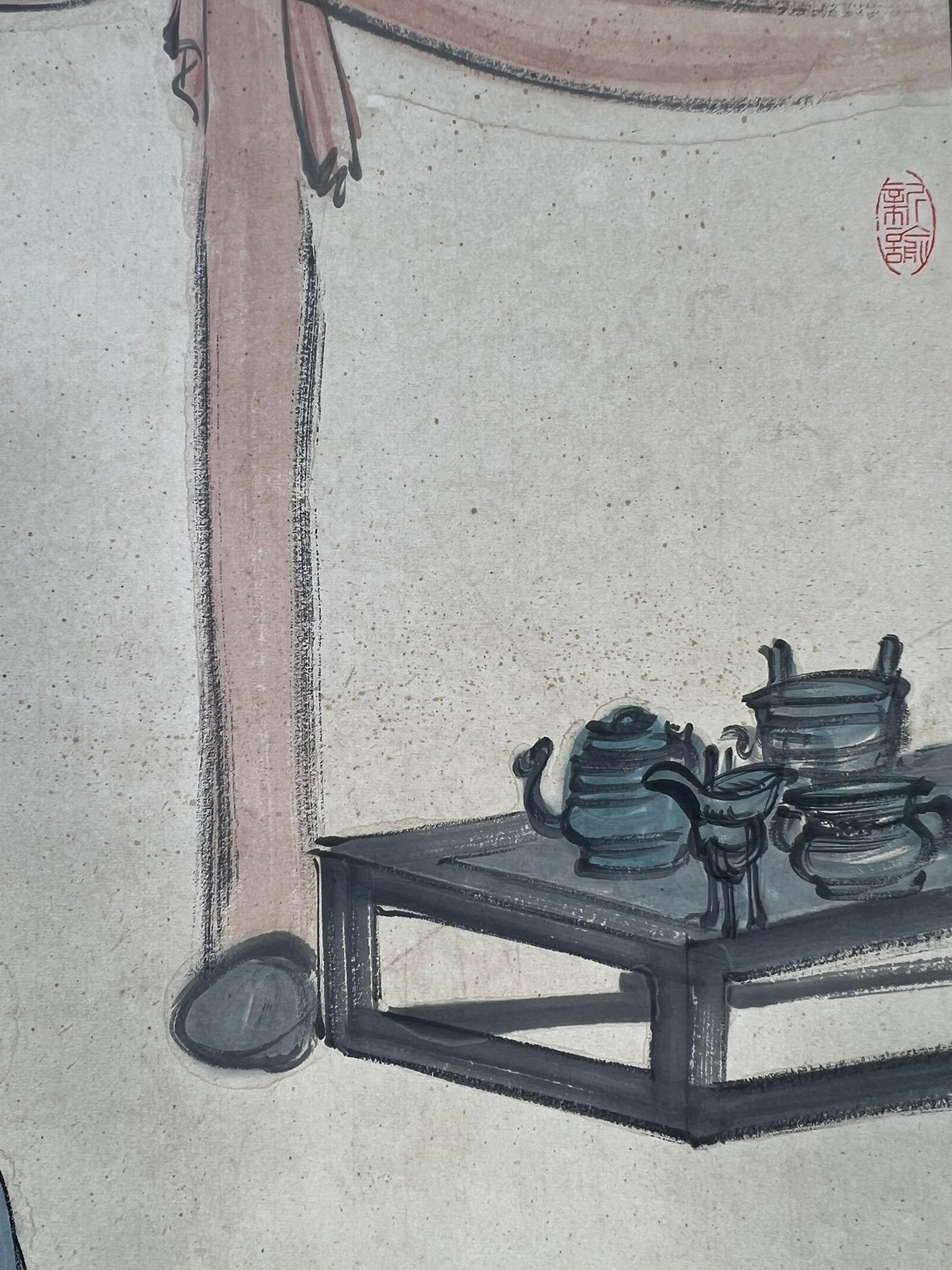 Chinese scroll painting Fu Baoshi