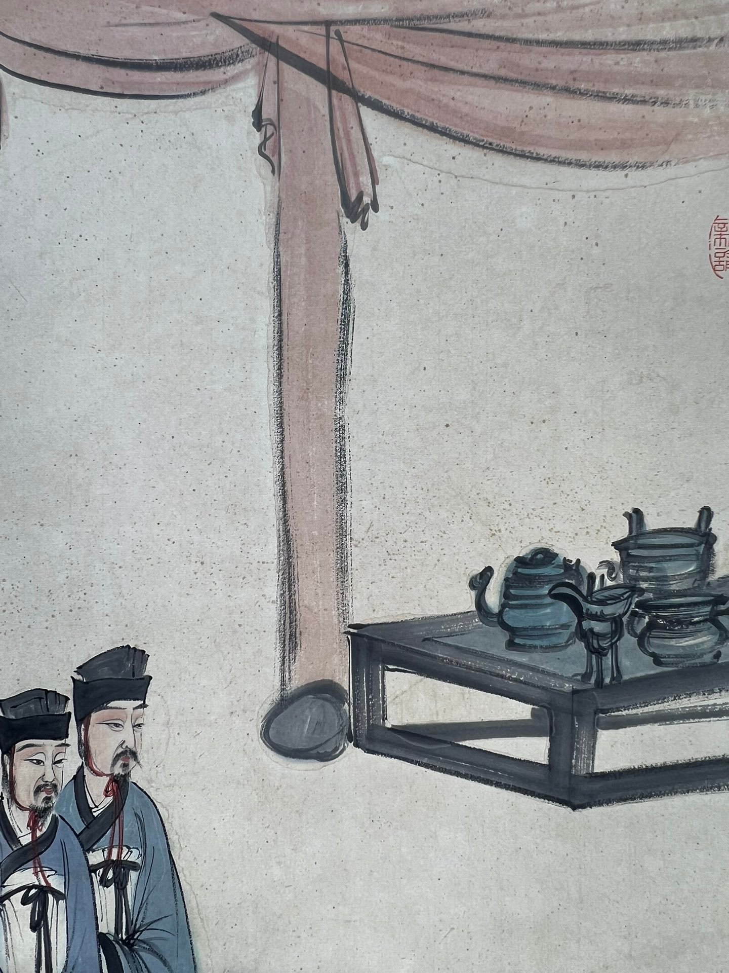 Chinese scroll painting Fu Baoshi