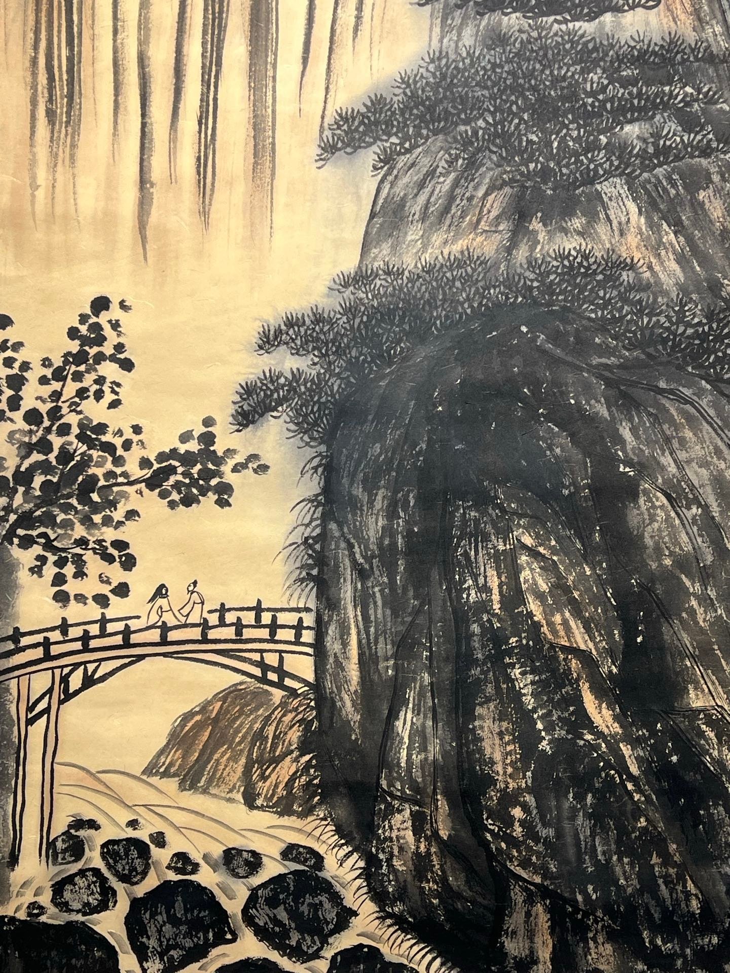 Chinese scroll painting Fu Baoshi
