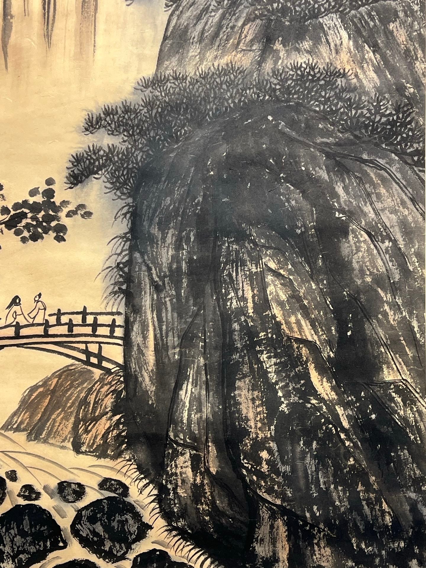 Chinese scroll painting Fu Baoshi