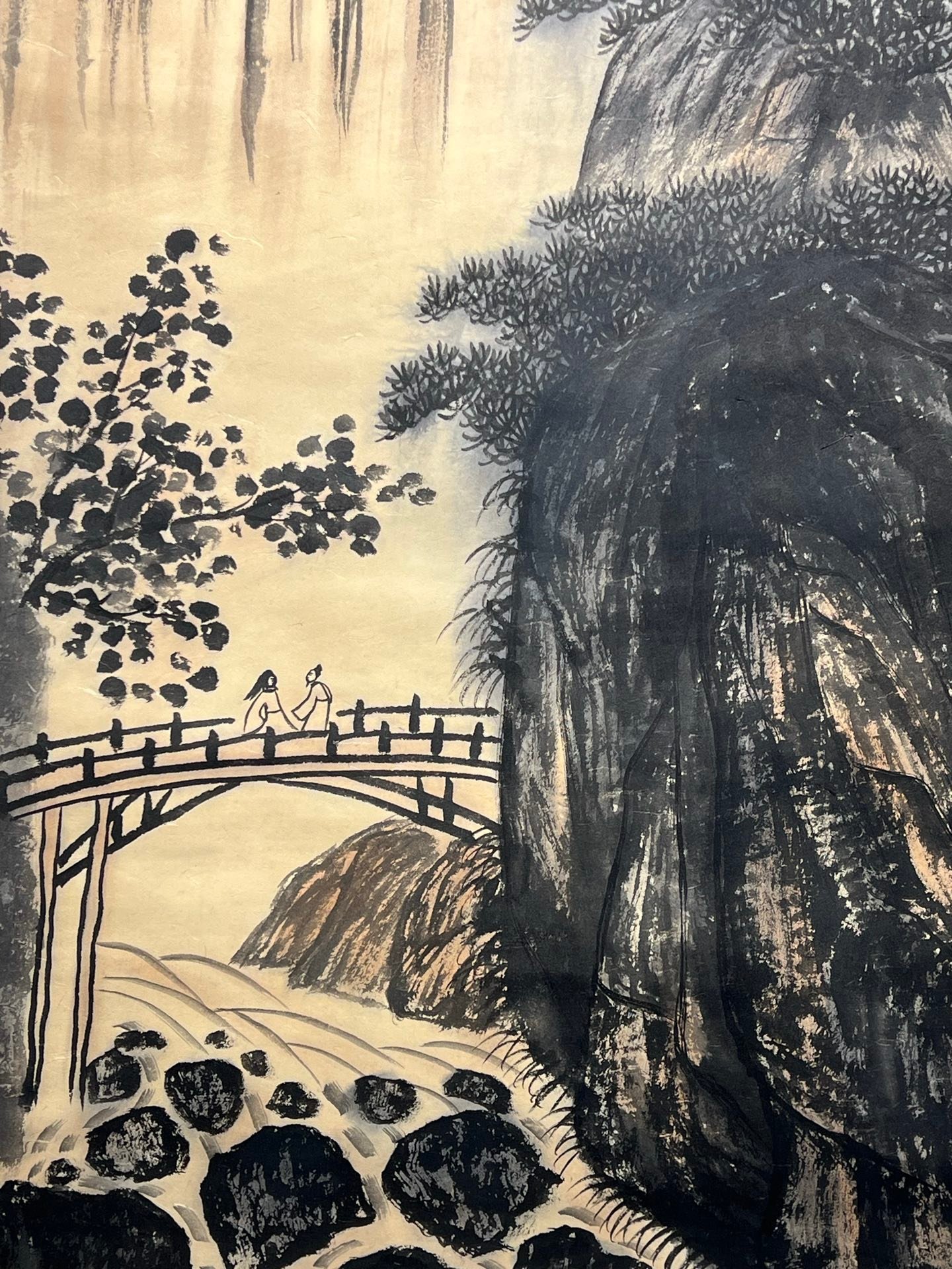 Chinese scroll painting Fu Baoshi