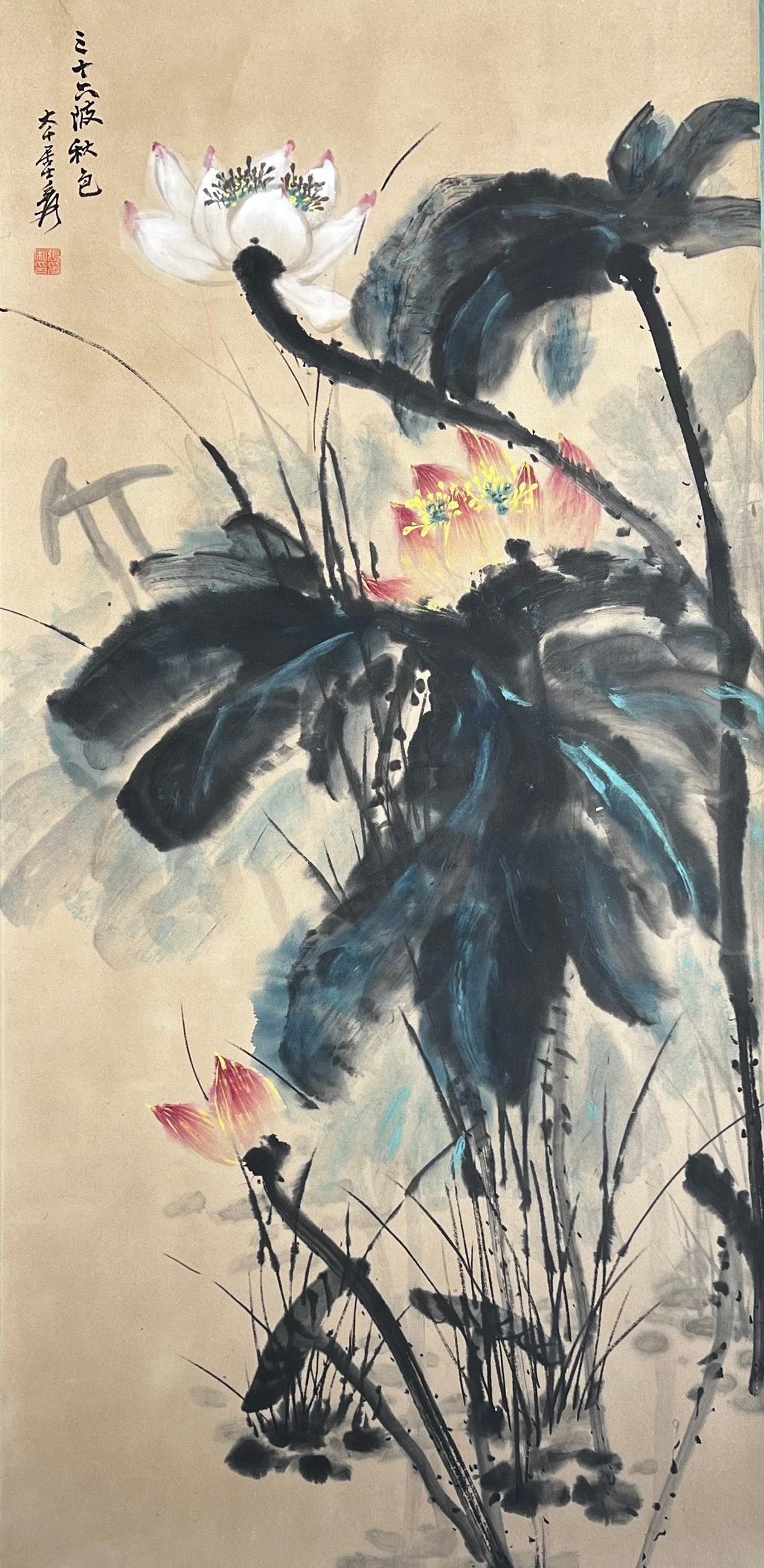Chinese scroll painting Zhang Daqian