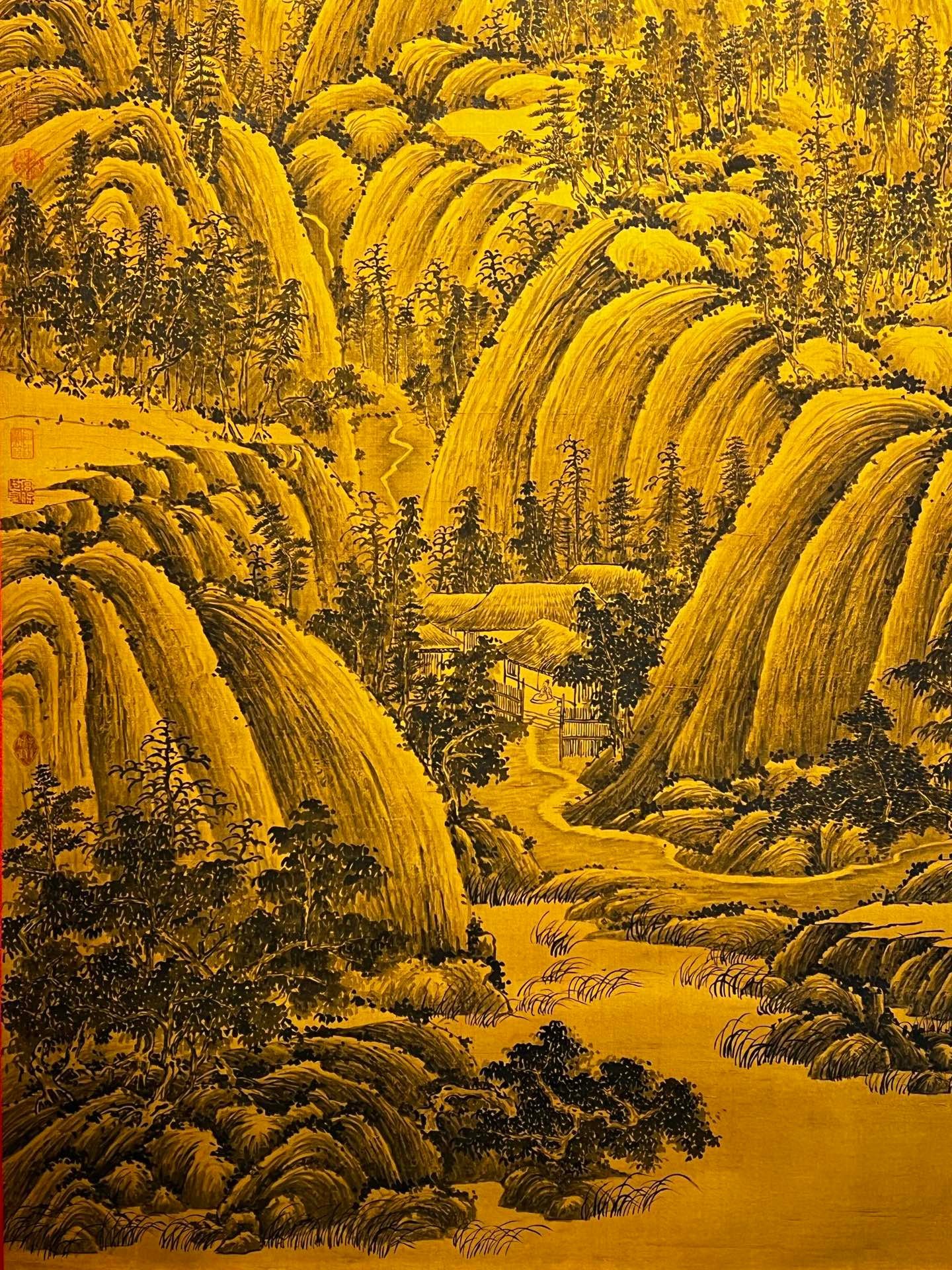 Chinese scroll painting Giant Ran