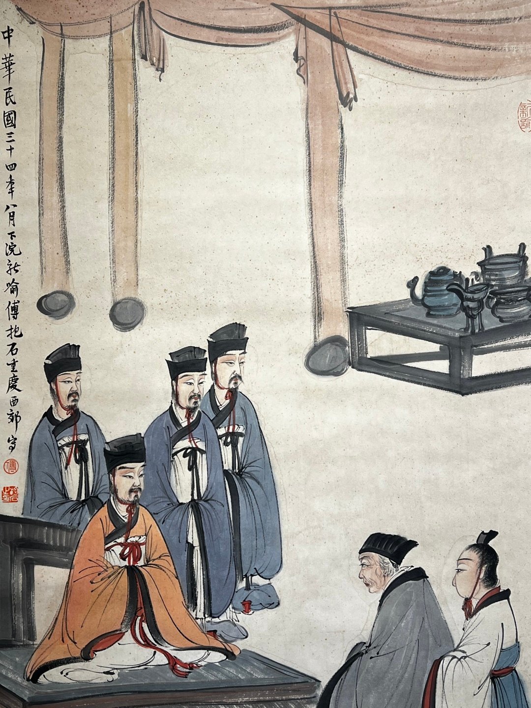 Chinese scroll painting Fu Baoshi