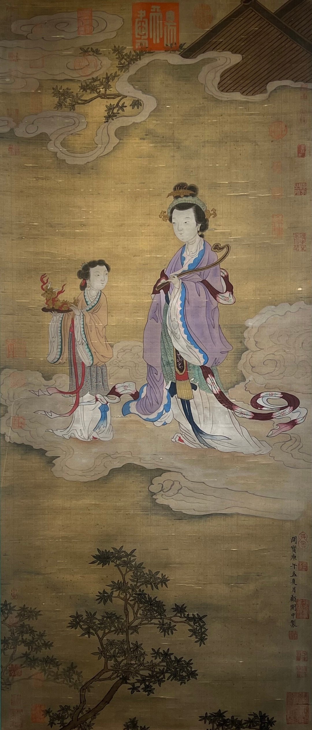 Chinese scroll painting Gu Hongzhongs