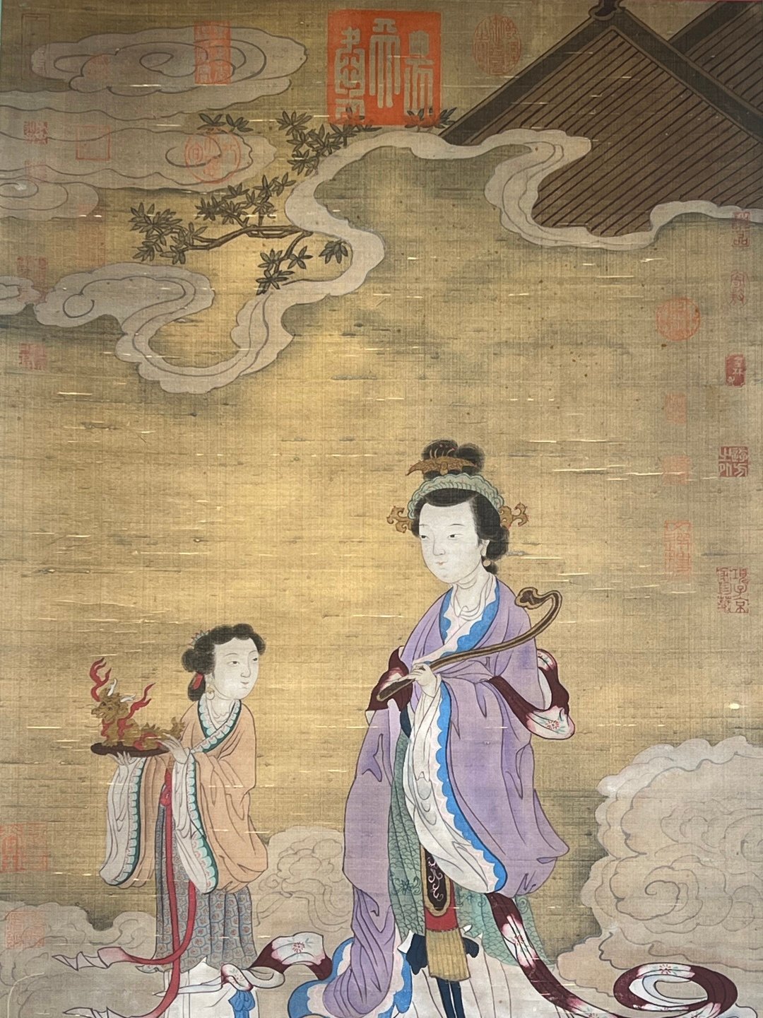 Chinese scroll painting Gu Hongzhongs