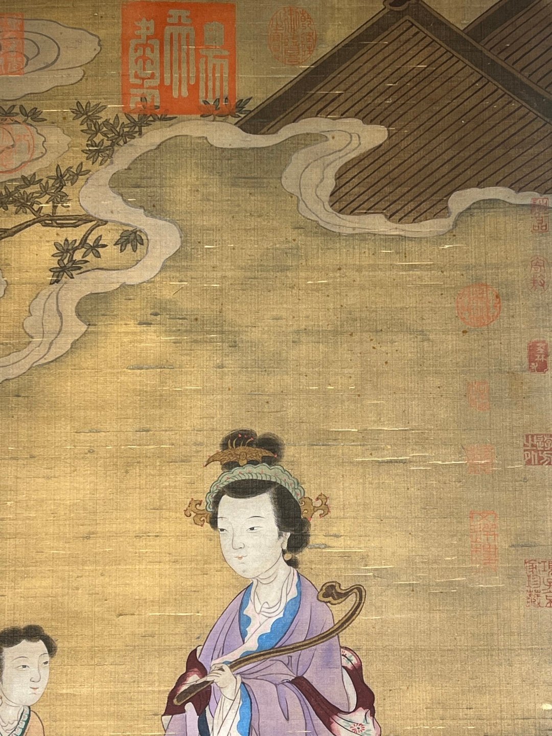 Chinese scroll painting Gu Hongzhongs