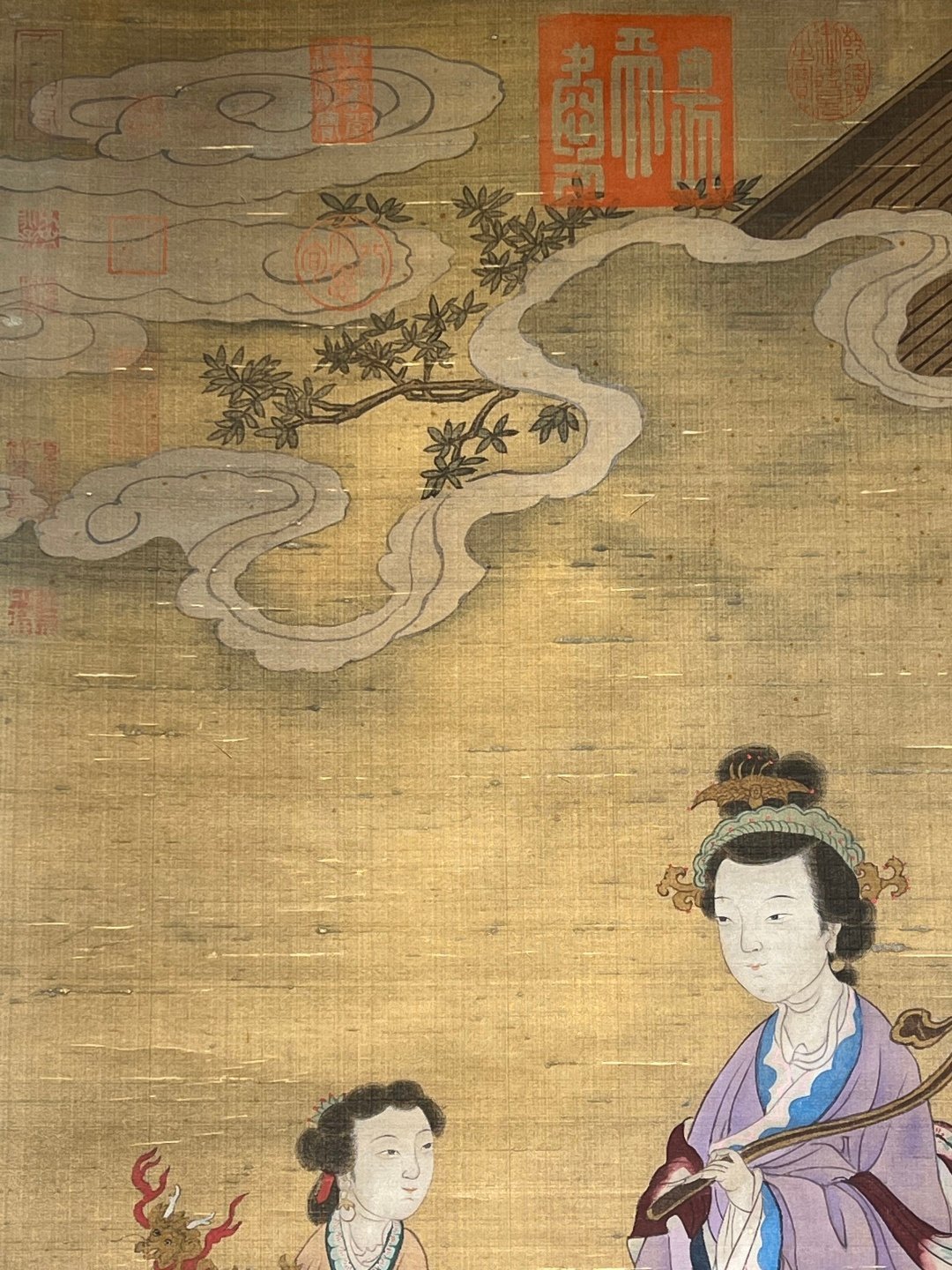 Chinese scroll painting Gu Hongzhongs
