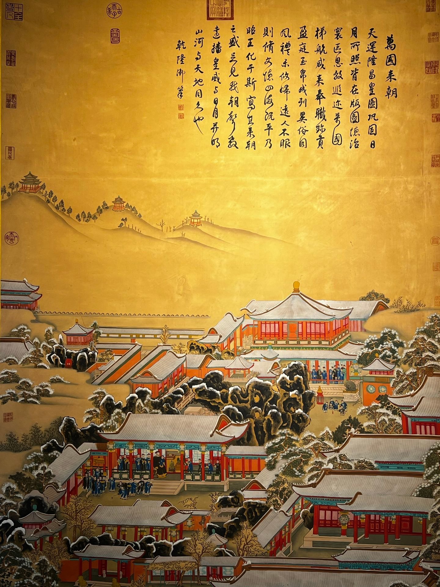 Chinese scroll painting Lang Shining s