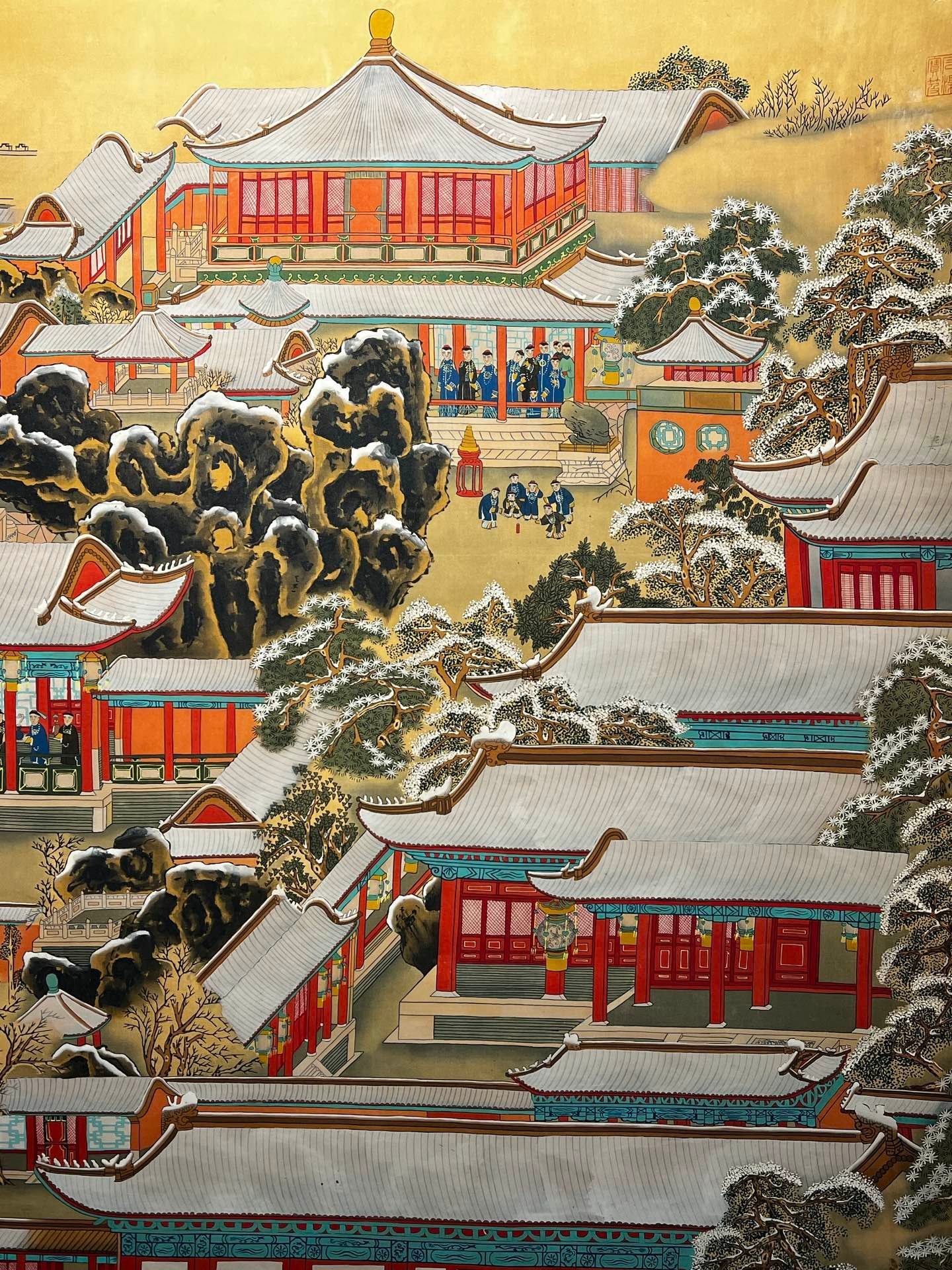 Chinese scroll painting Lang Shining s