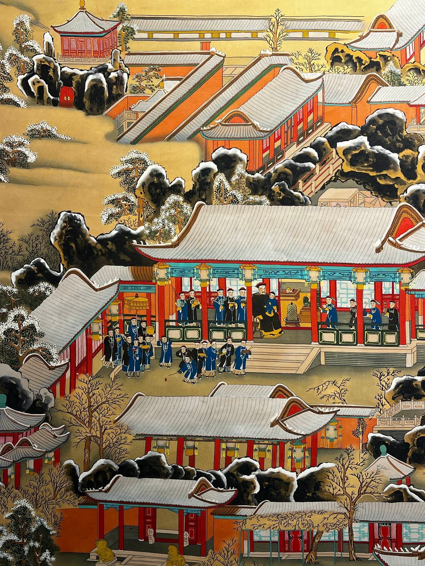 Chinese scroll painting Lang Shining s