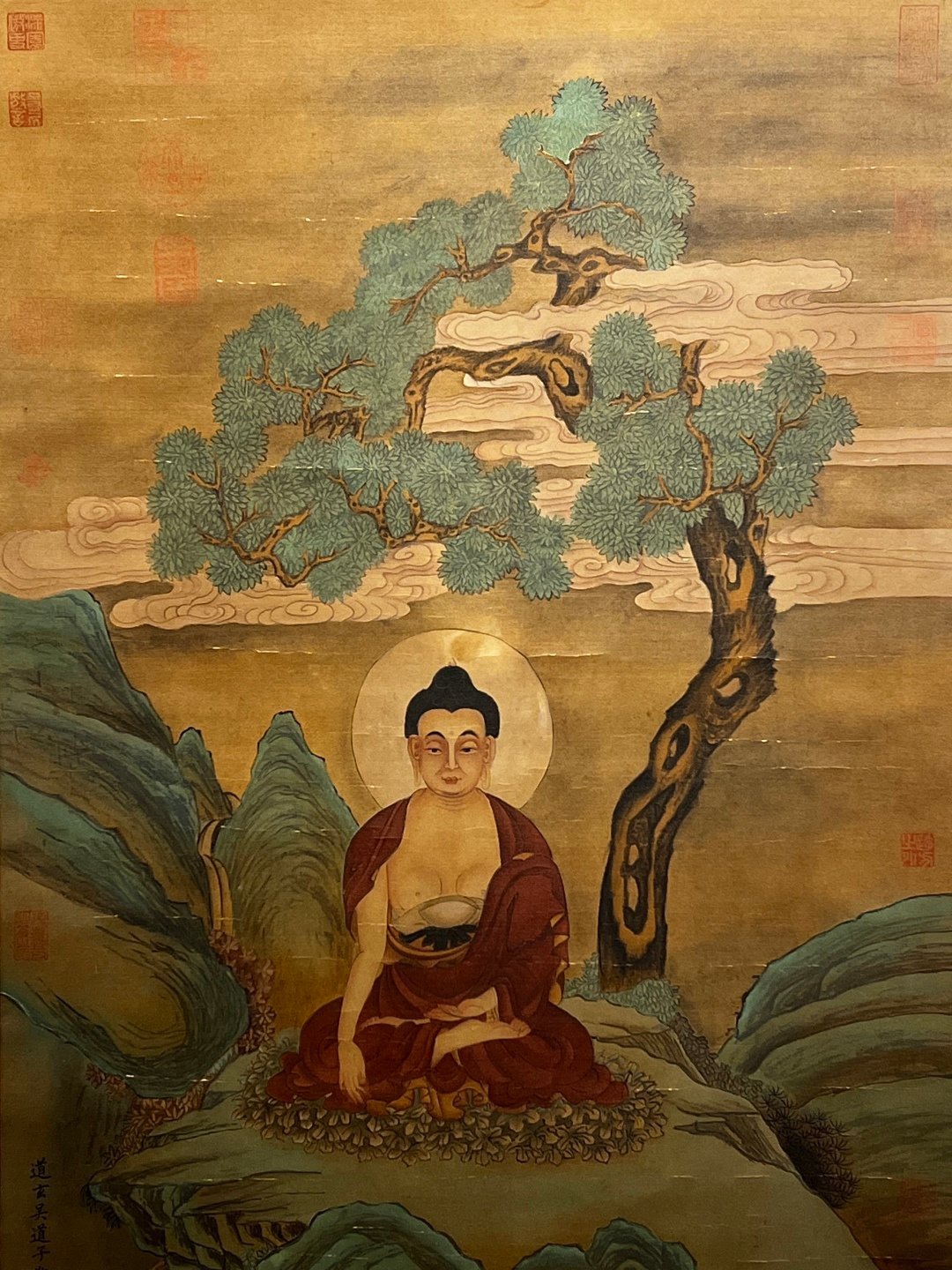Chinese scroll painting Wu Daozi