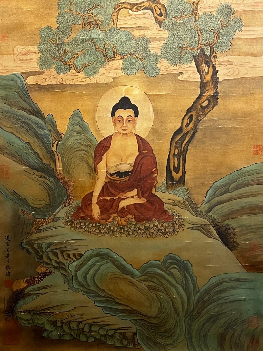 Chinese scroll painting Wu Daozi