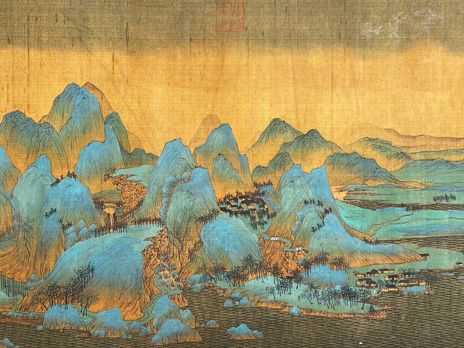 Chinese scroll painting Wang Ximeng
