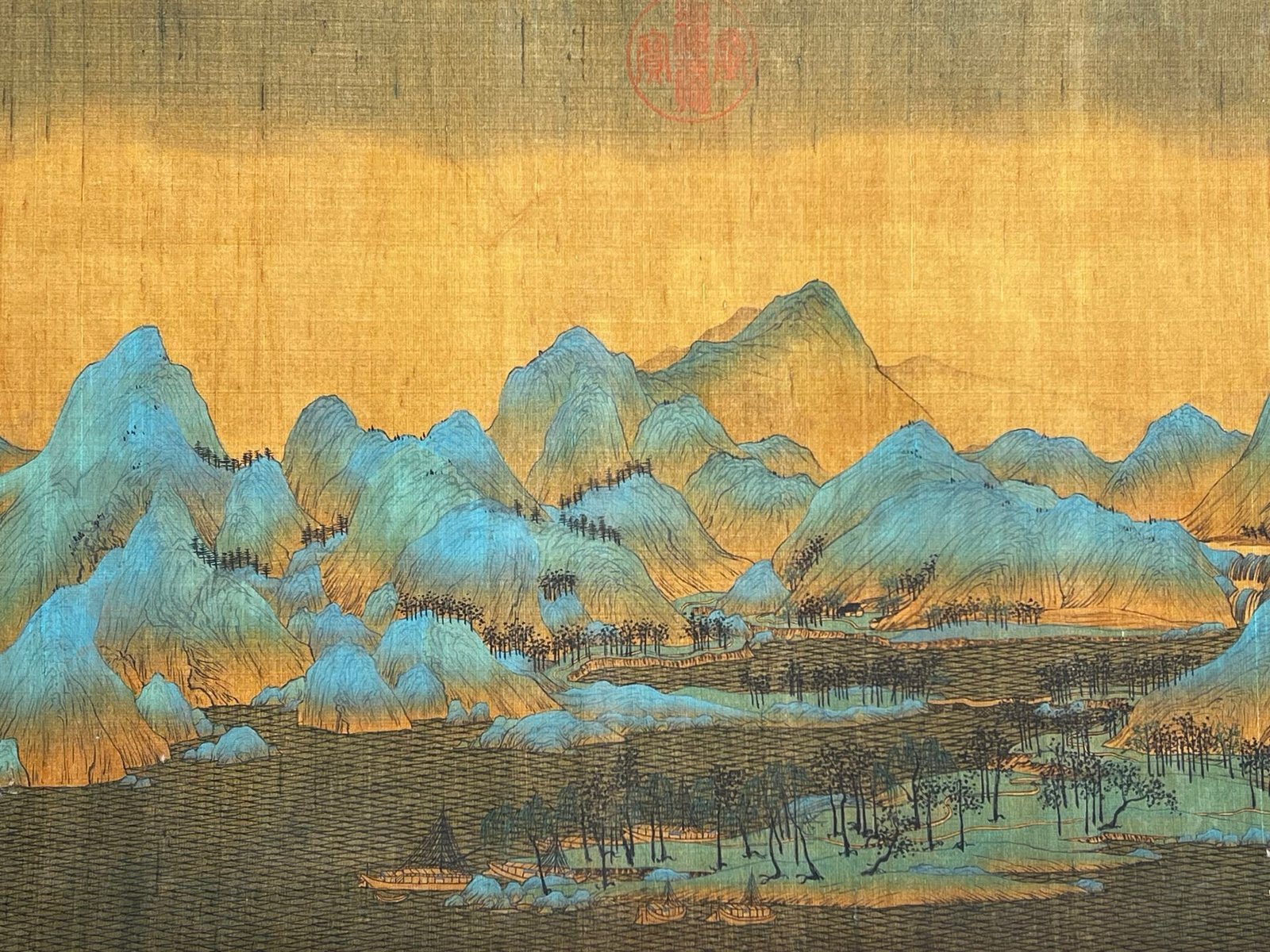 Chinese scroll painting Wang Ximeng