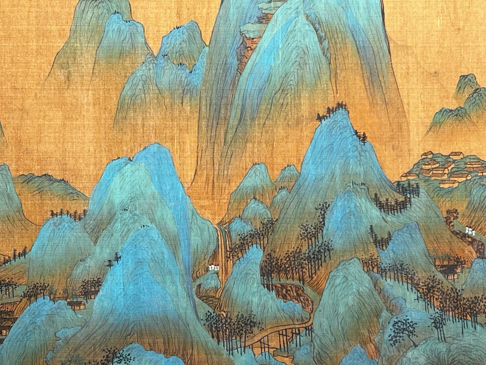 Chinese scroll painting Wang Ximeng
