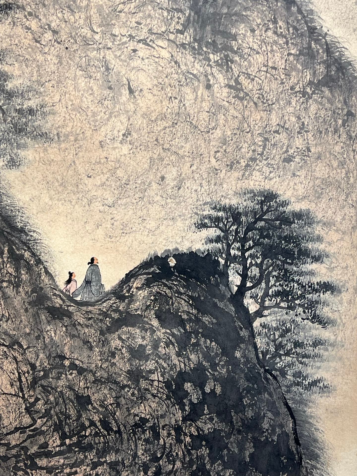 Chinese scroll painting Fu Baoshi