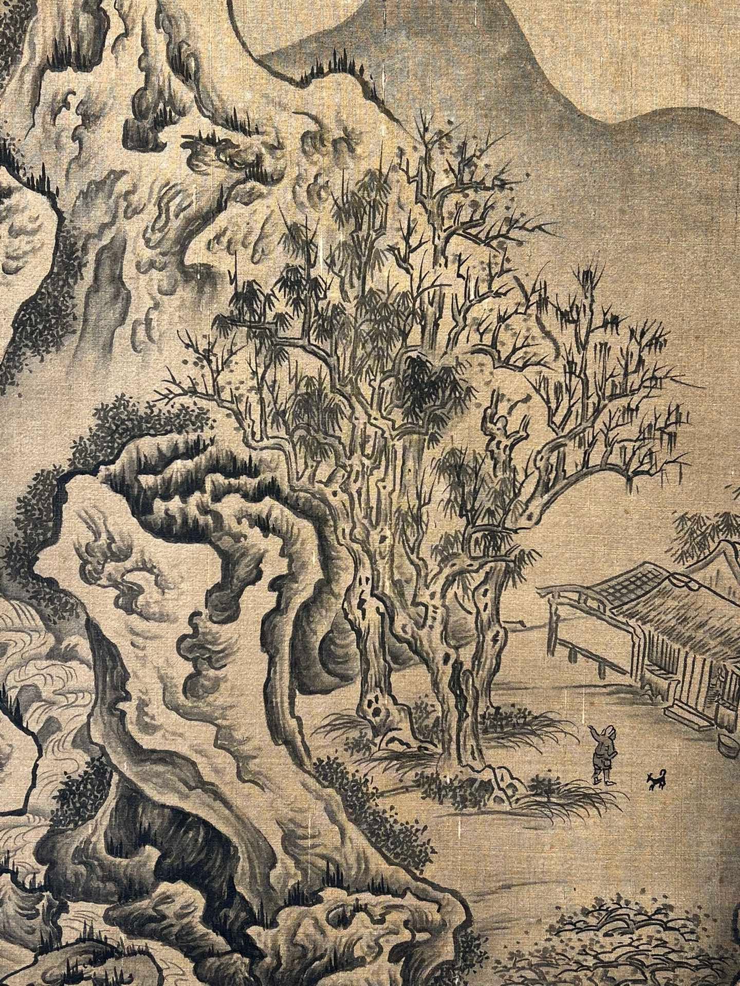 Chinese scroll painting Liu Guandao