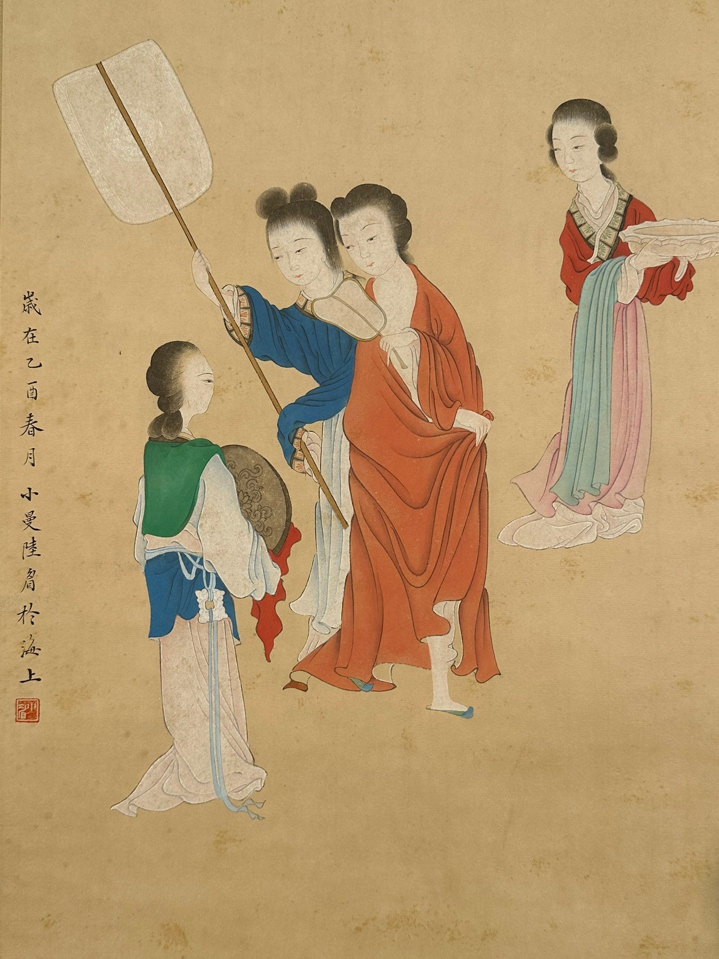 Chinese scroll painting Lu Xiaoman