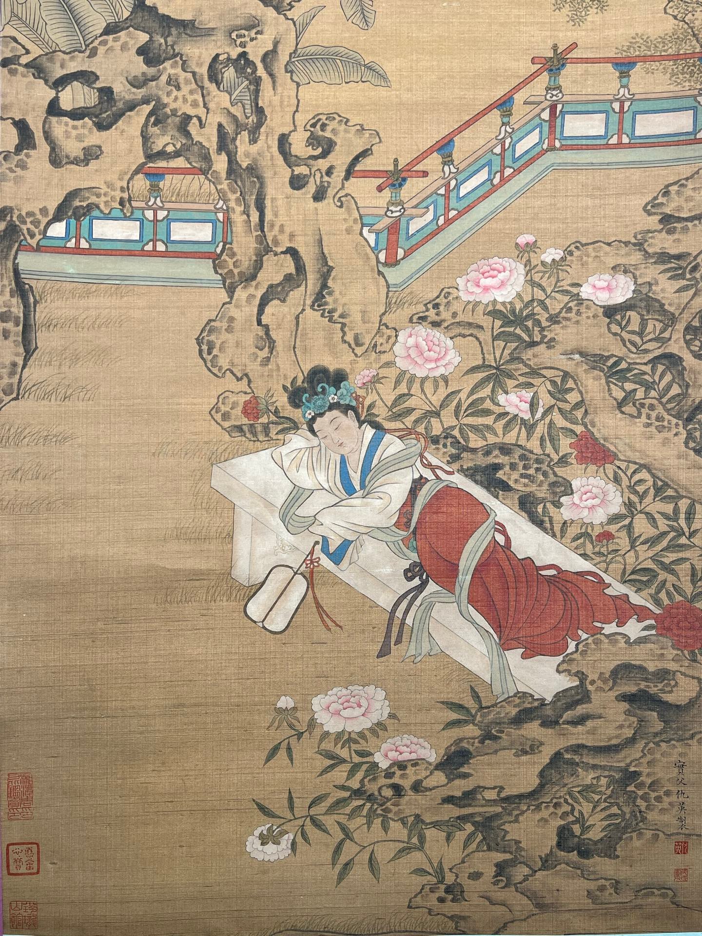 Chinese scroll painting Qiu Ying