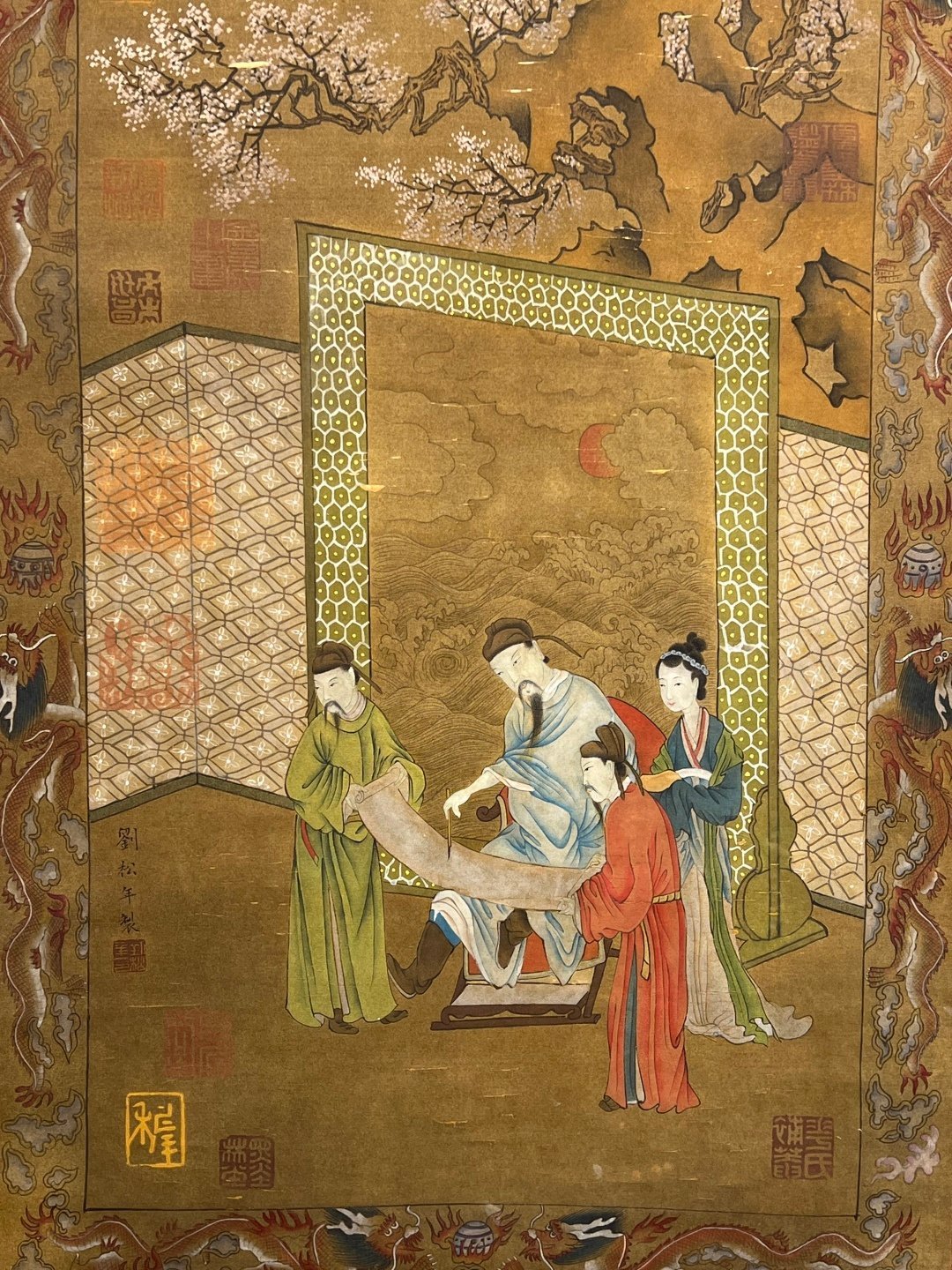 Chinese scroll painting Liu Songnian