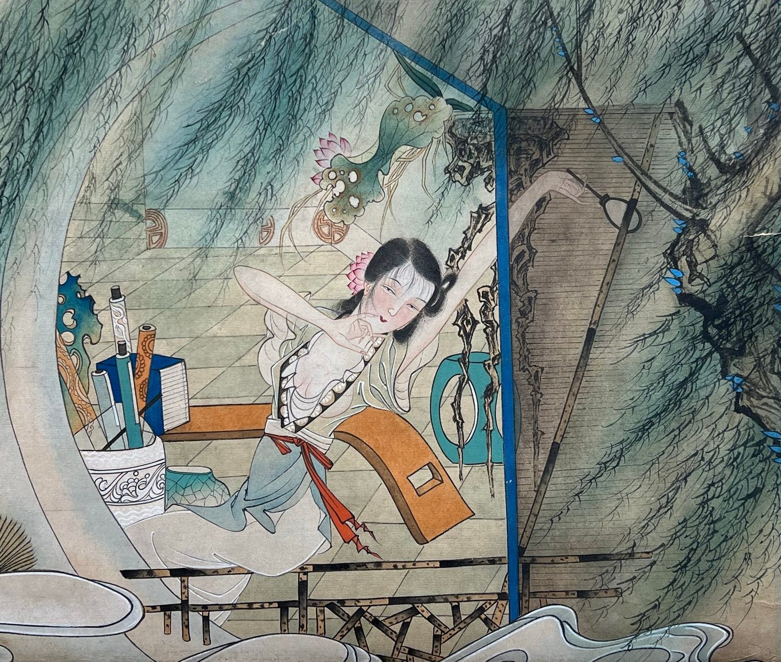Chinese scroll painting Hu Yefo