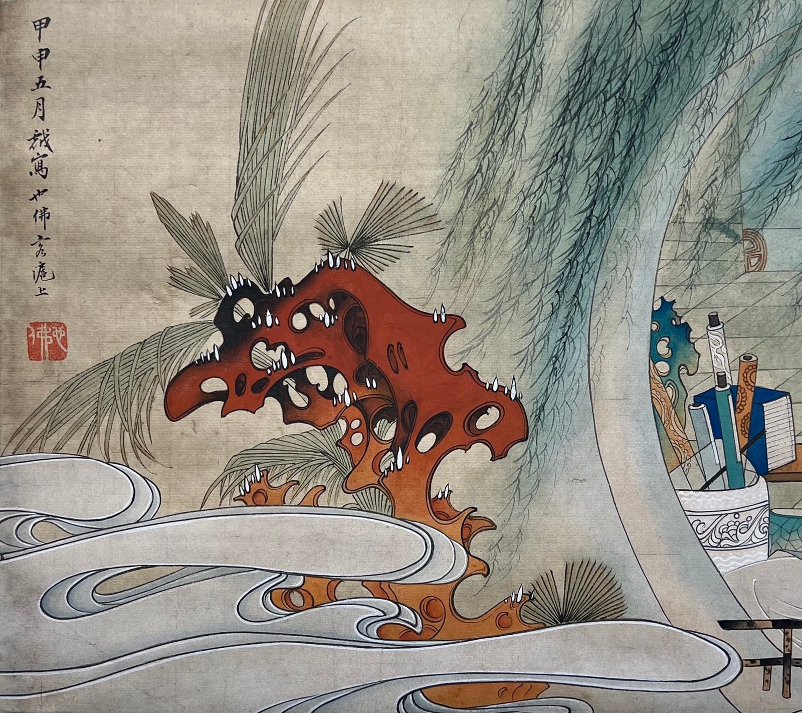 Chinese scroll painting Hu Yefo