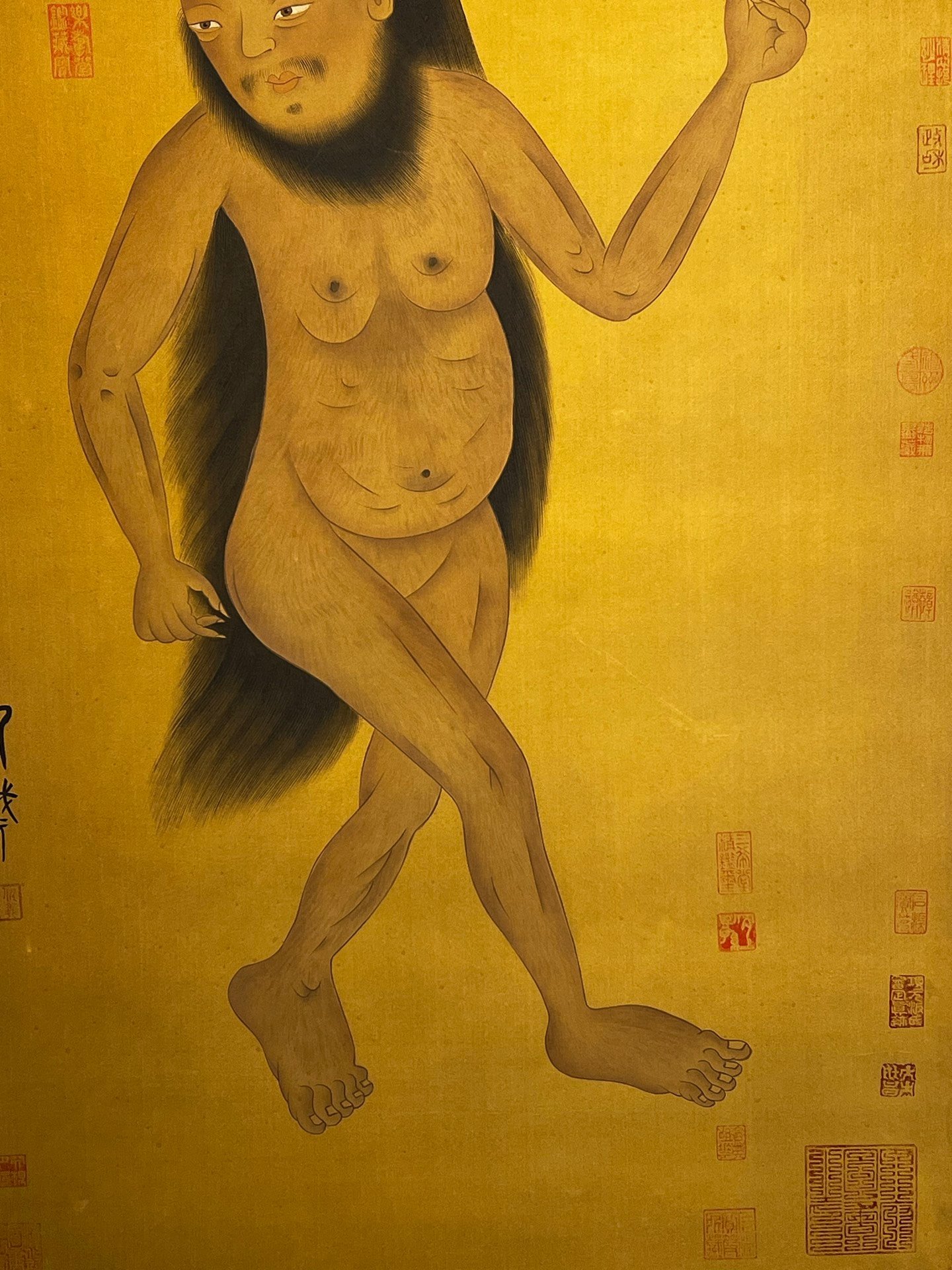 Chinese scroll painting Fuxi