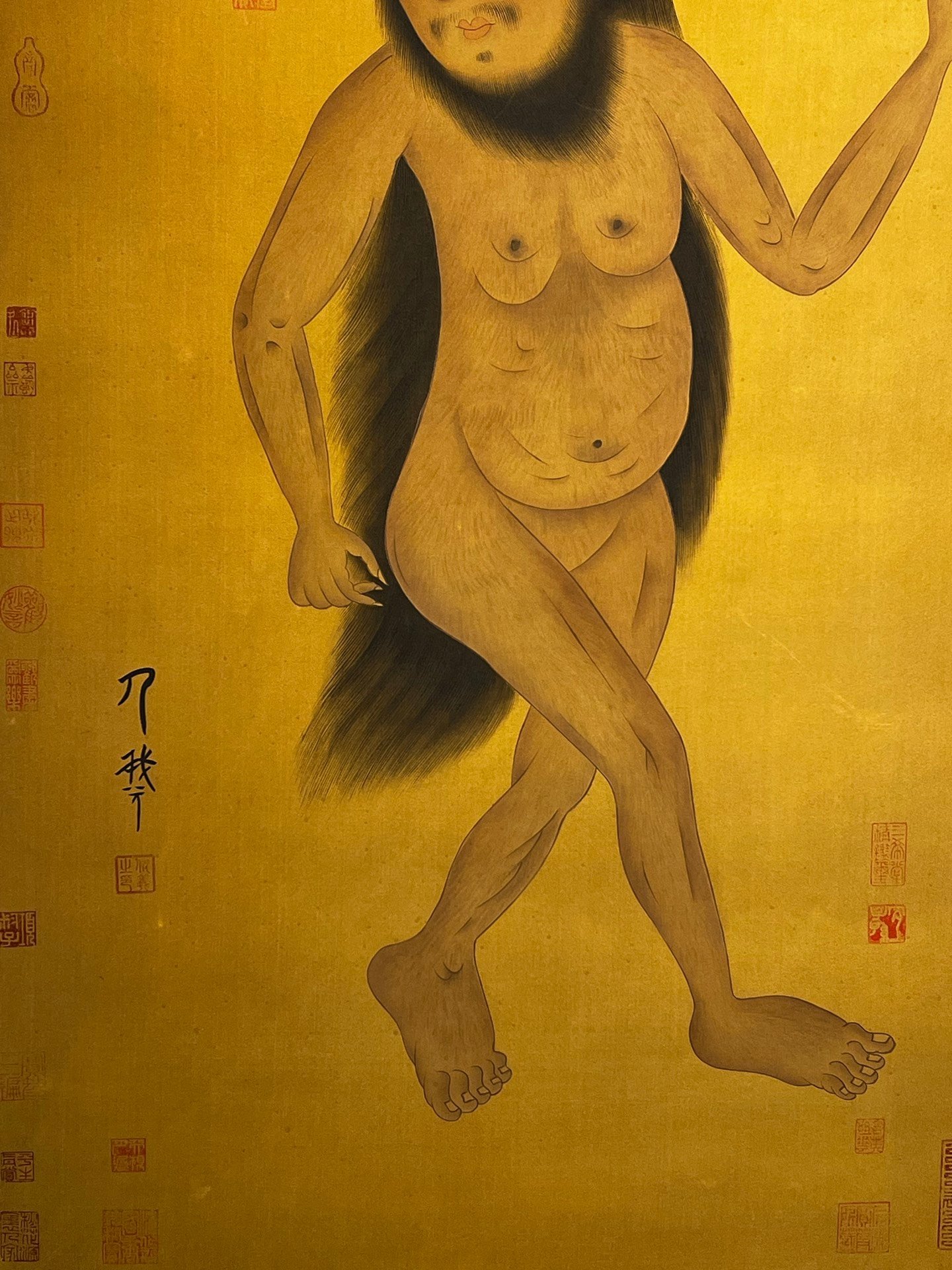 Chinese scroll painting Fuxi