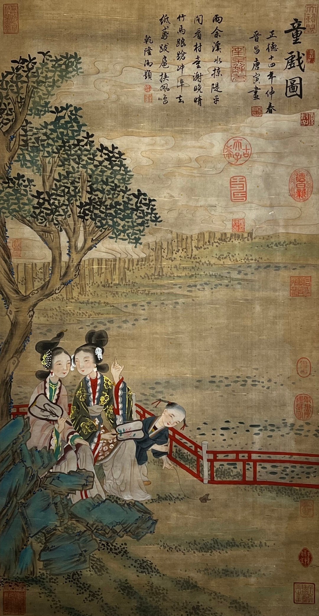 Chinese scroll painting Tang Yin