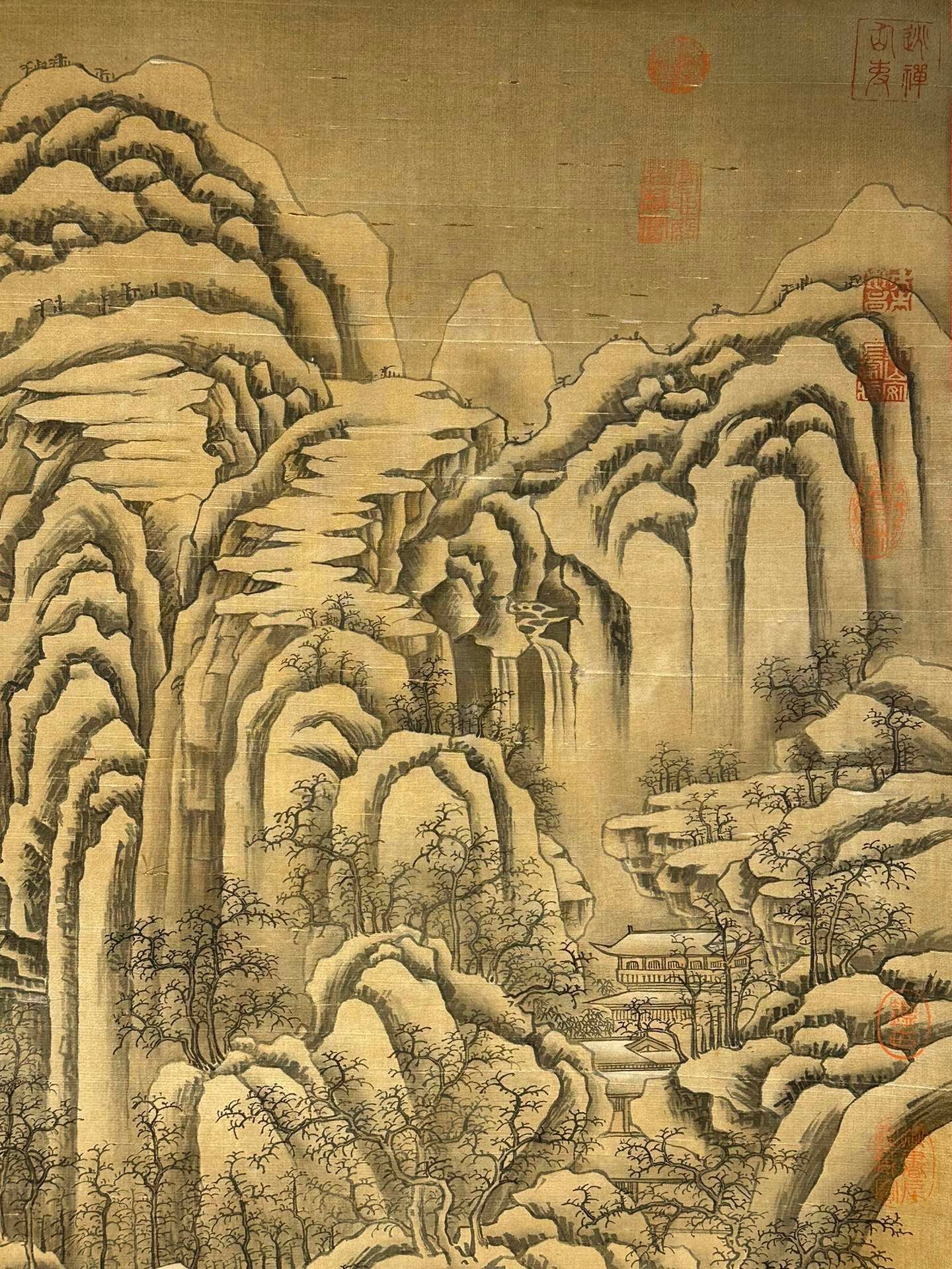 Chinese scroll painting Giant Ran
