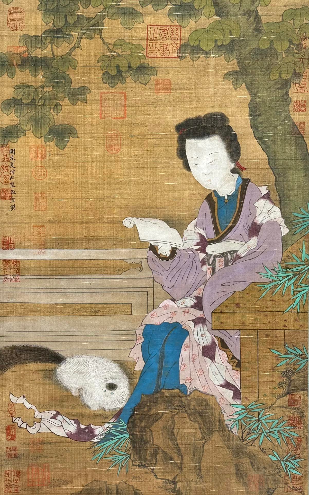 Chinese scroll painting Zhang Xuan