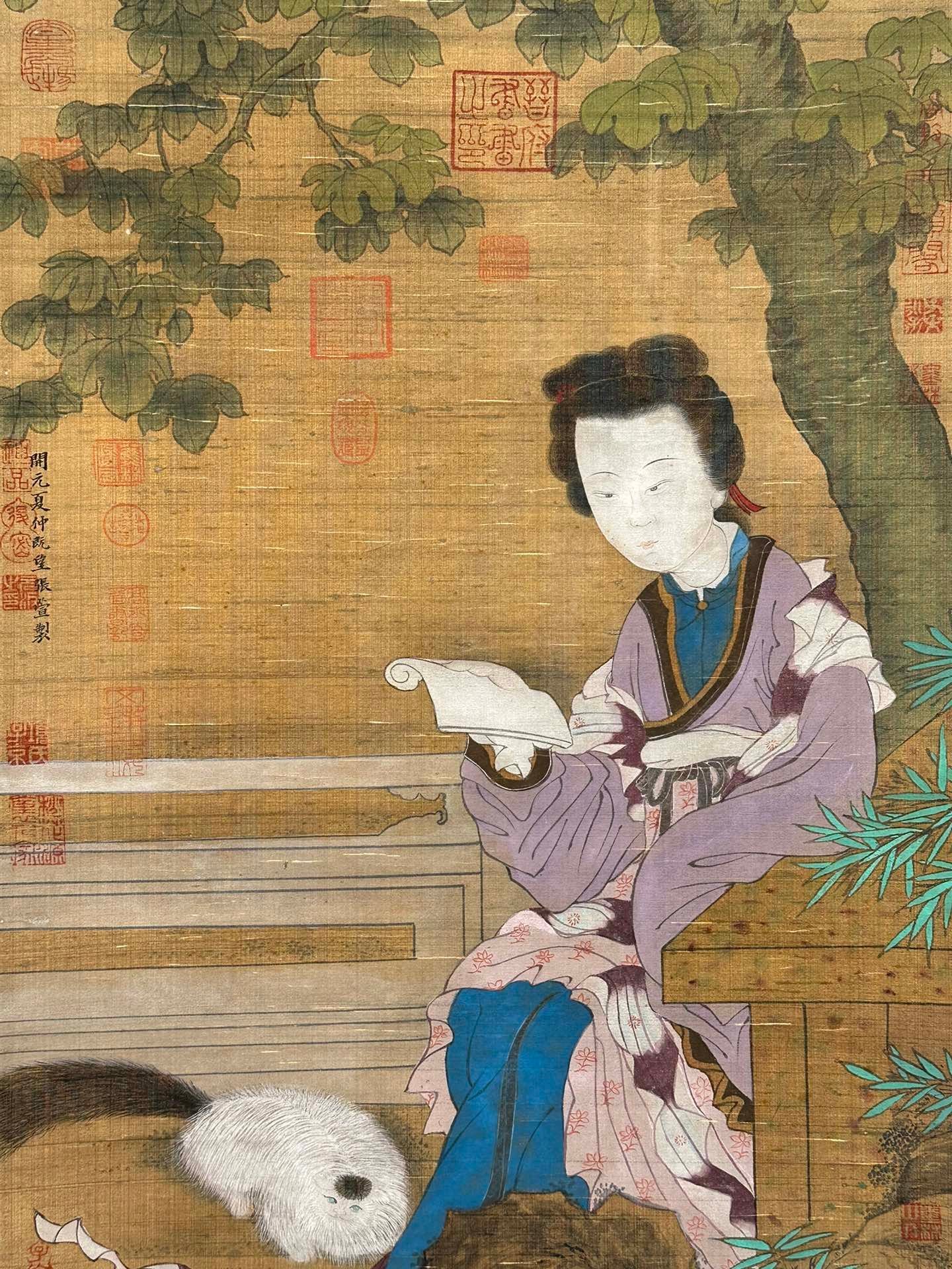 Chinese scroll painting Zhang Xuan