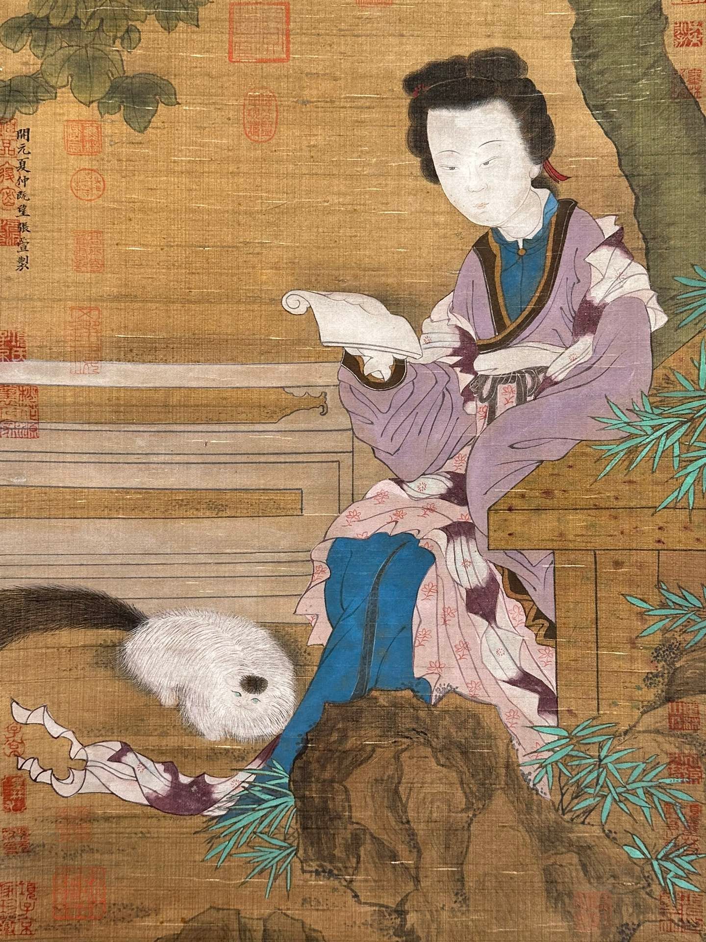 Chinese scroll painting Zhang Xuan