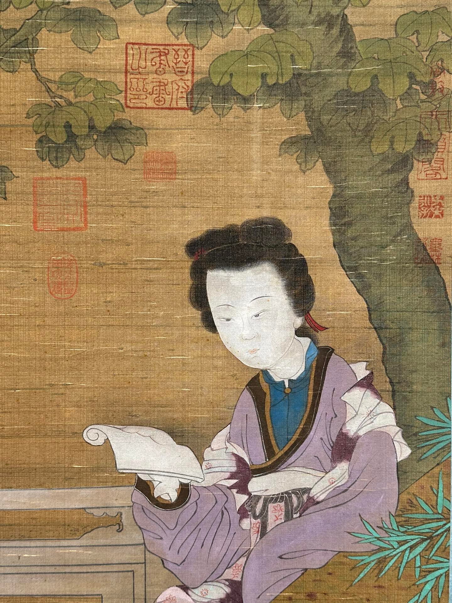 Chinese scroll painting Zhang Xuan