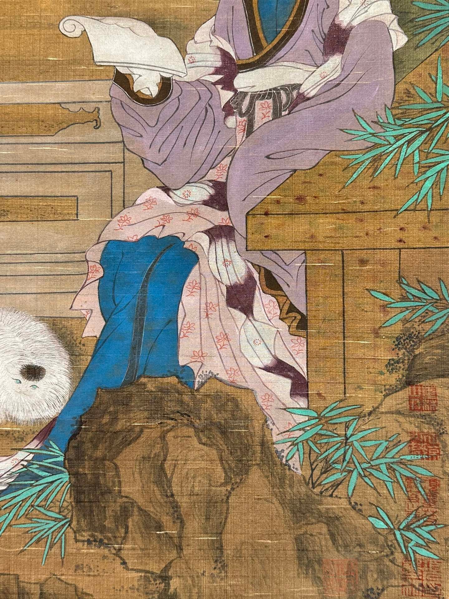 Chinese scroll painting Zhang Xuan
